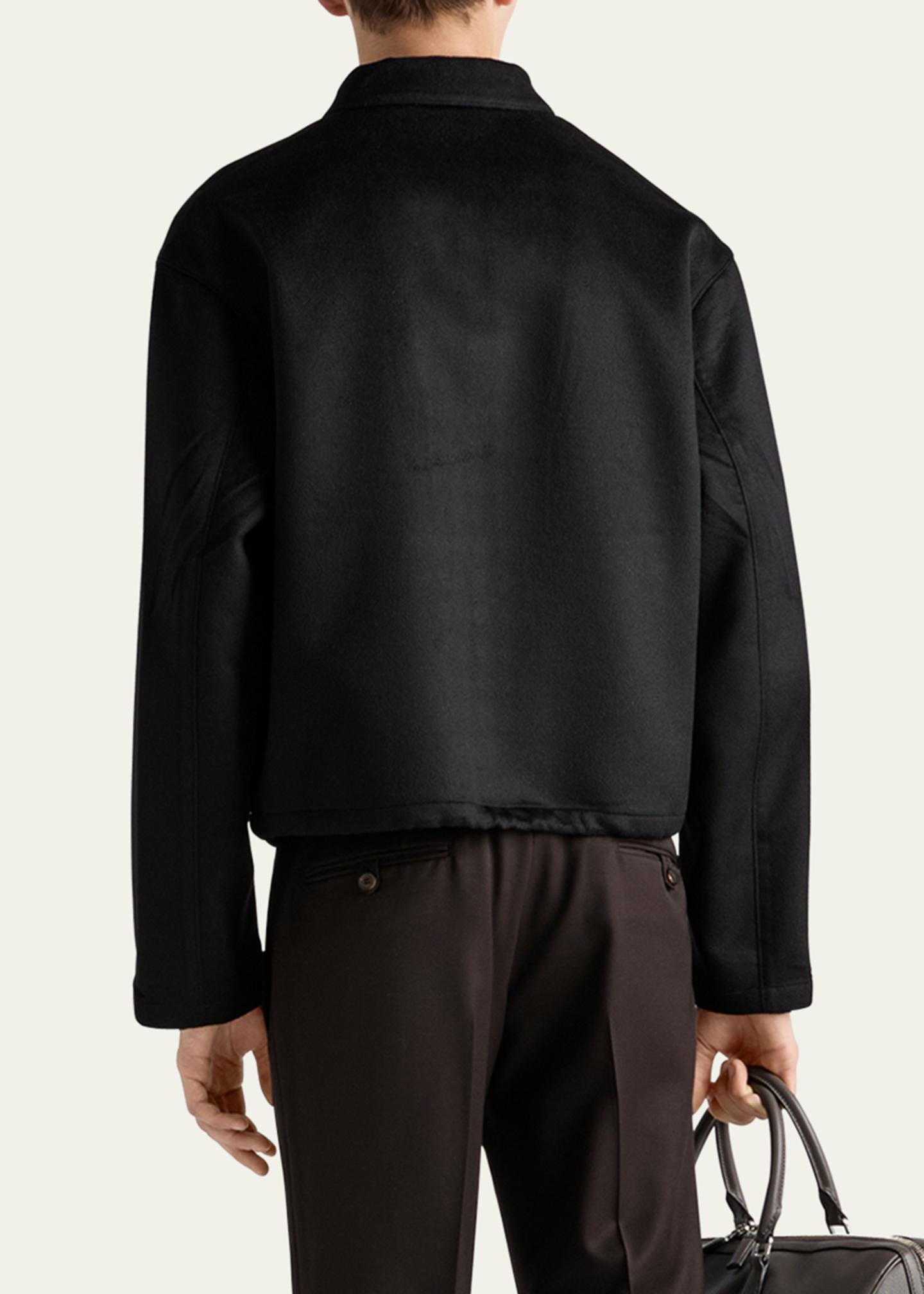 Prada Men's Cashgora Zip-Up Jacket - Bergdorf Goodman