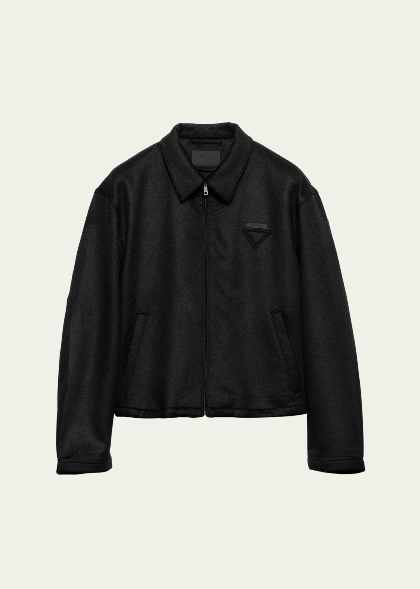 Prada Men's Cashgora Zip-Up Jacket - Bergdorf Goodman