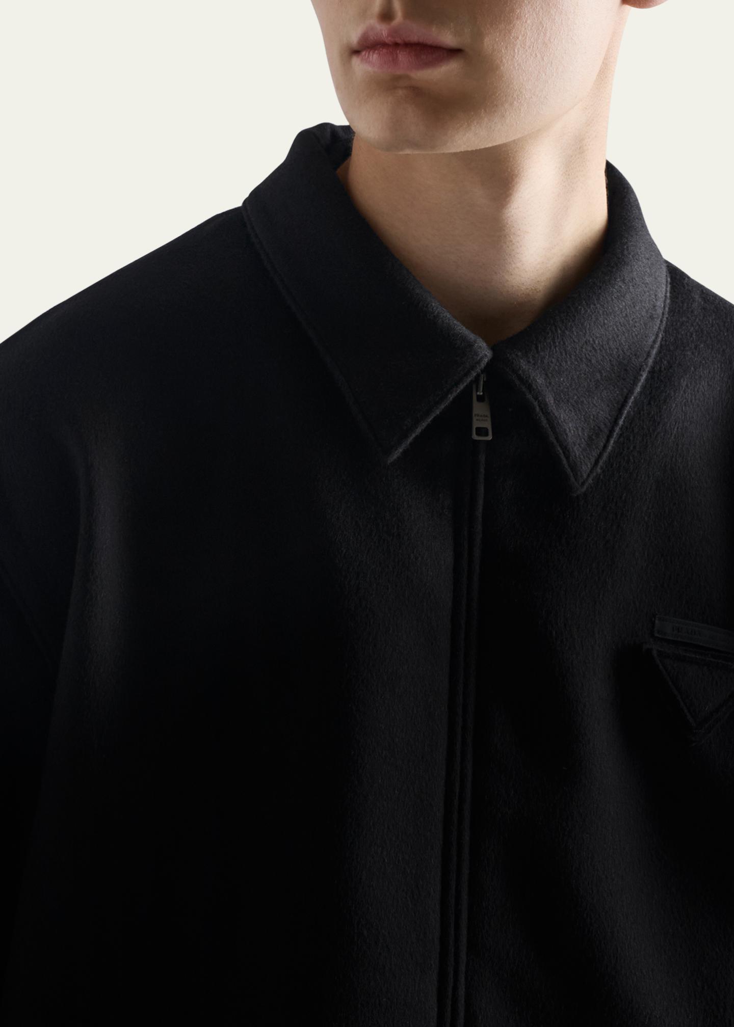 Prada Men's Cashgora Zip-Up Jacket - Bergdorf Goodman