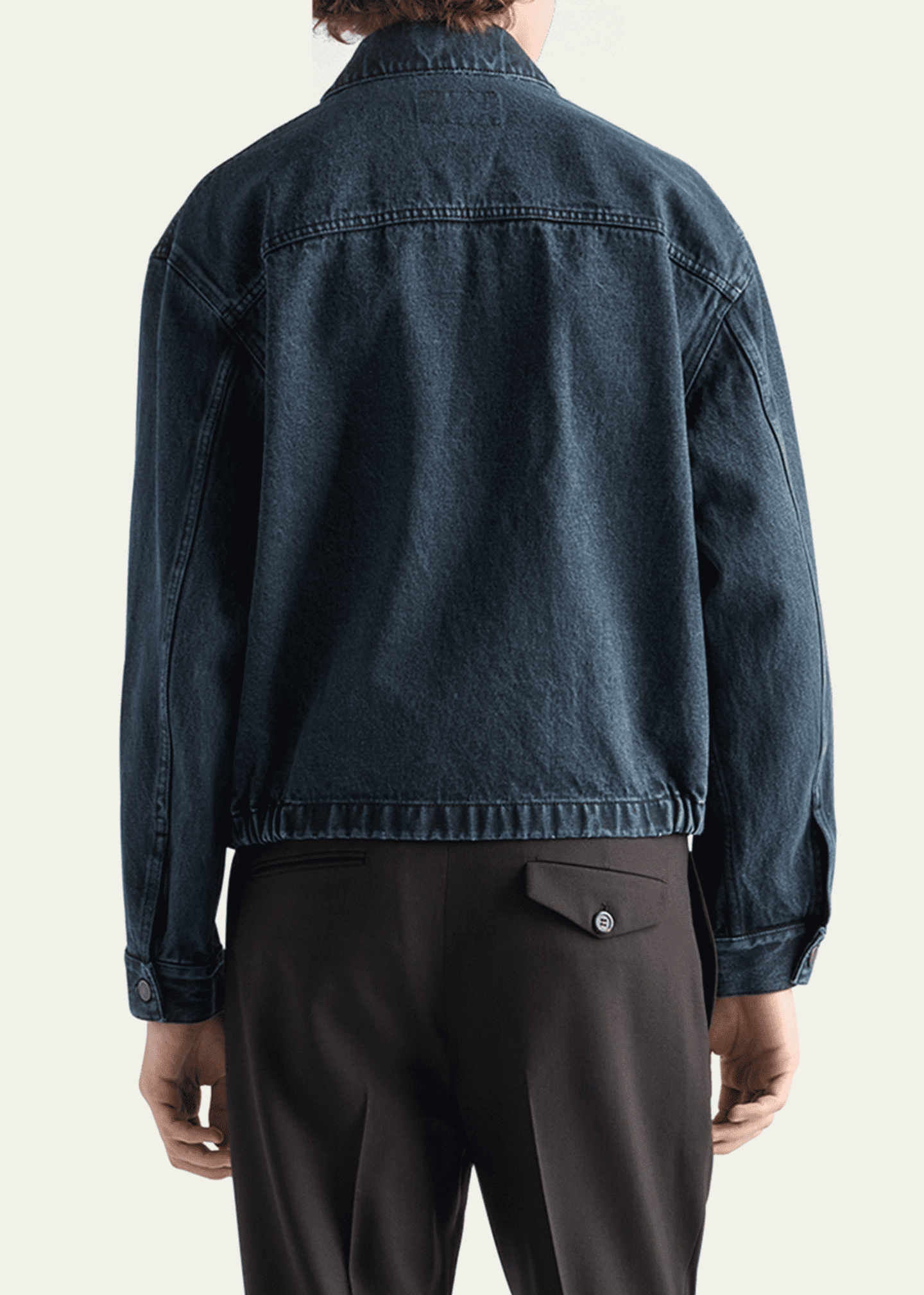 PRADA オーバーダイ　ワークジャケット Prada Men's Over-Dyed Denim Jacket - Bergdorf Goodman