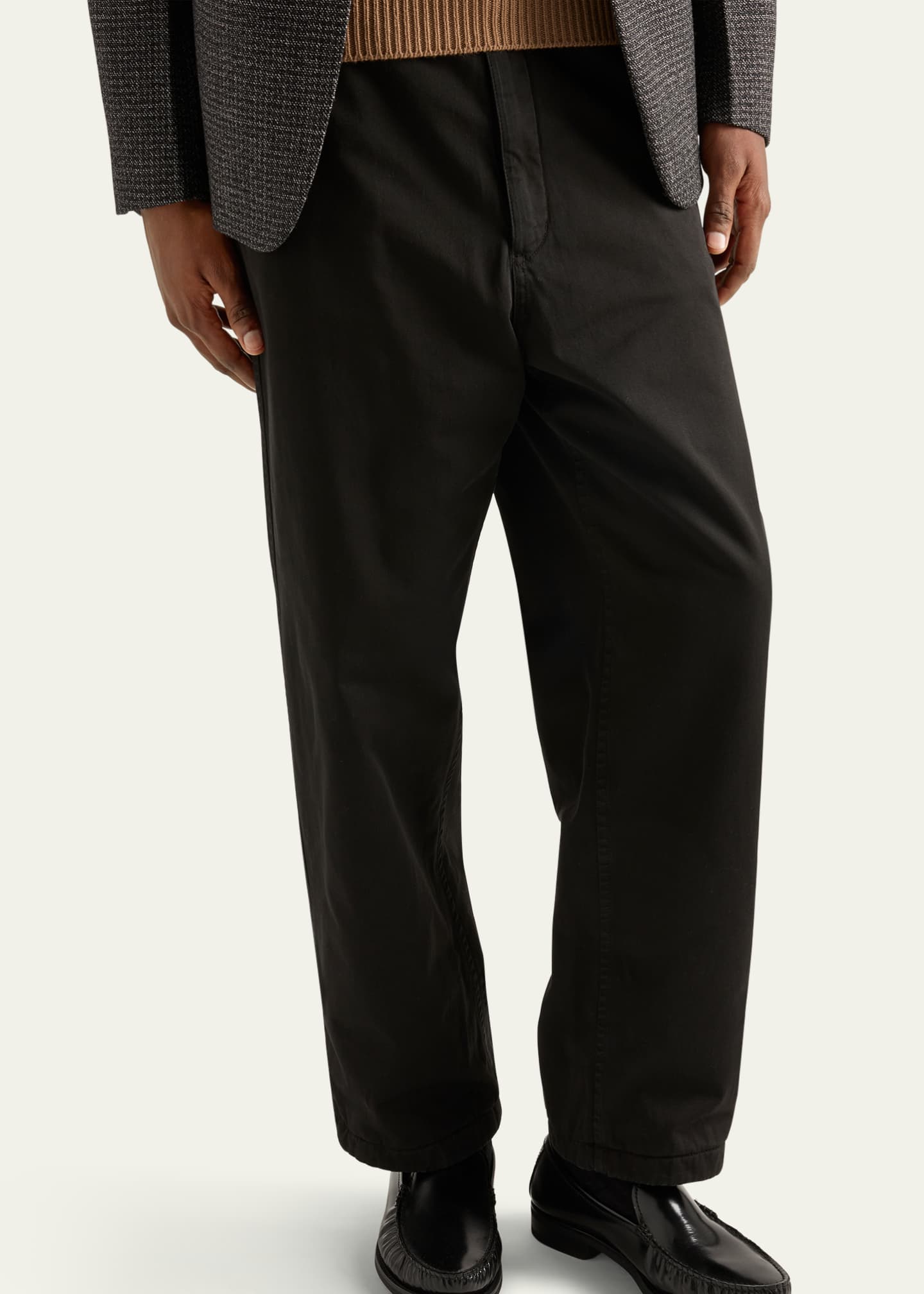 Prada Men's Cotton Gabardine Flat-Front Pants - Bergdorf Goodman