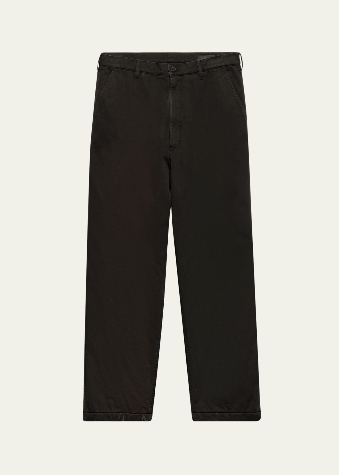 Prada Men's Cotton Gabardine Flat-Front Pants - Bergdorf Goodman
