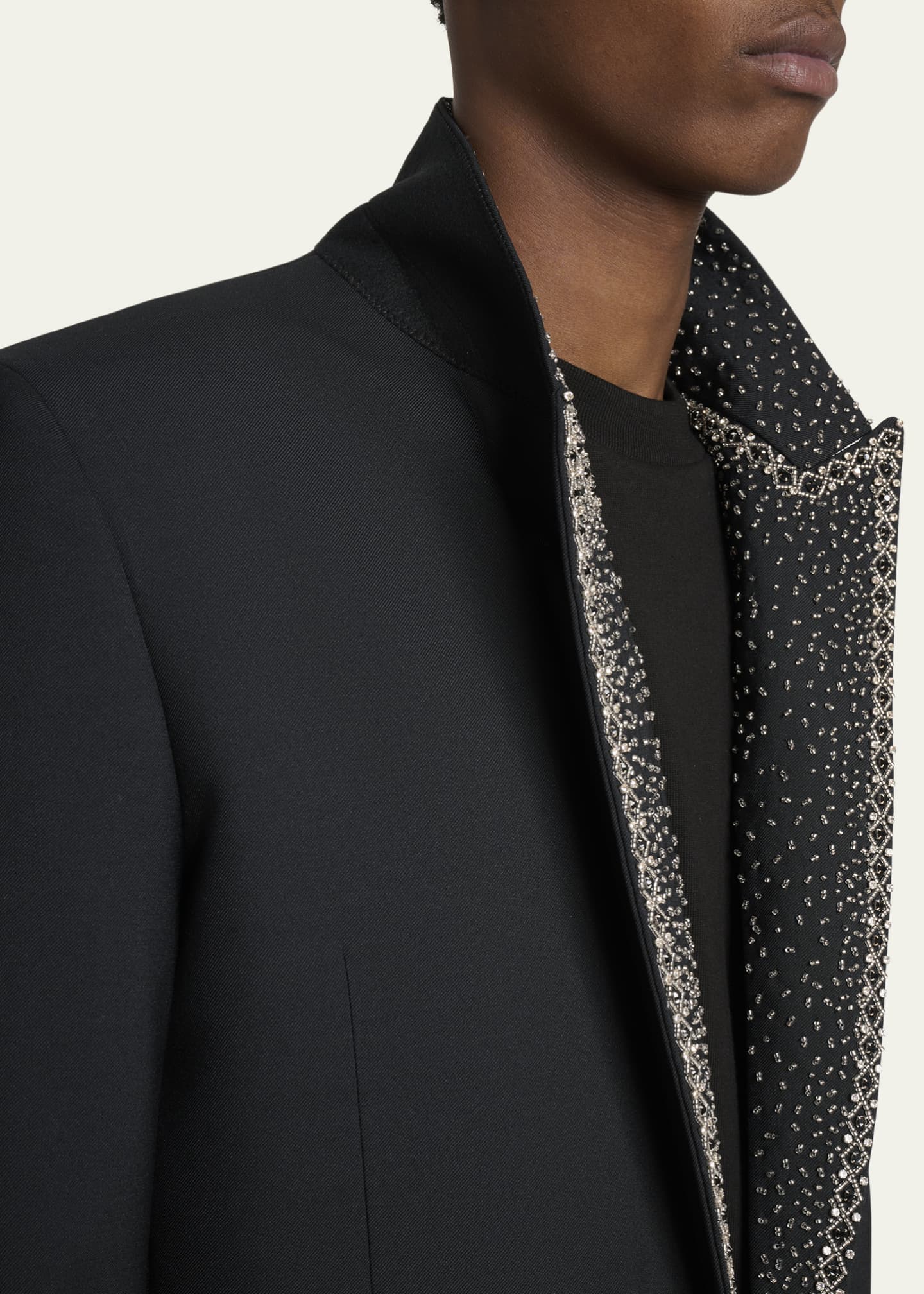 Amiri Men's Sequin Peak Lapel Oversized Blazer - Bergdorf Goodman