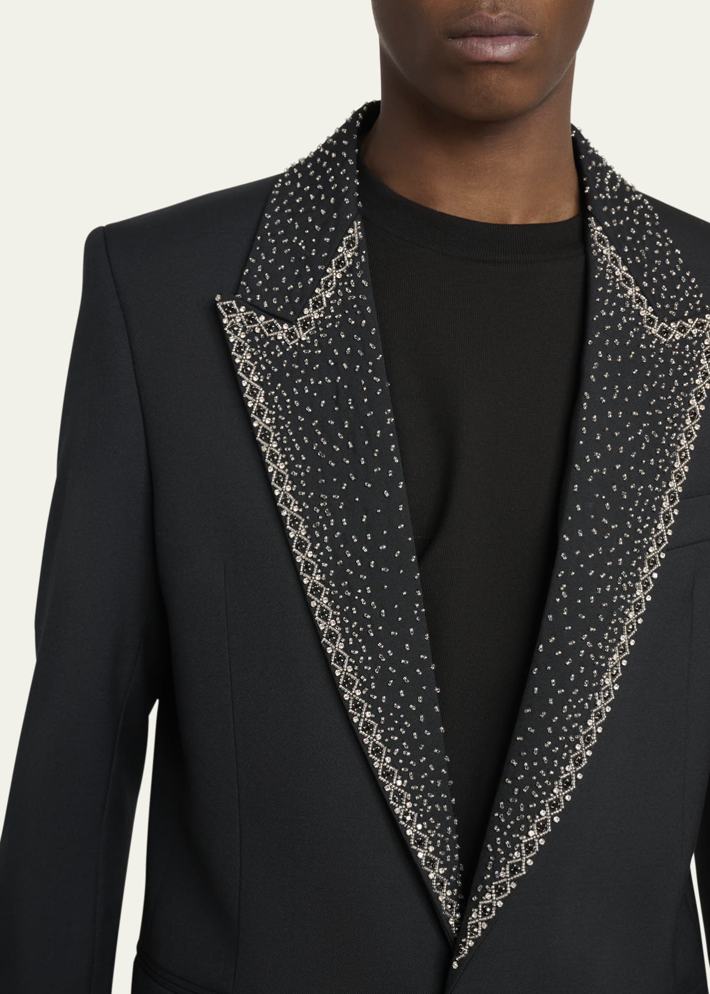 Amiri Men's Sequin Peak Lapel Oversized Blazer - Bergdorf Goodman