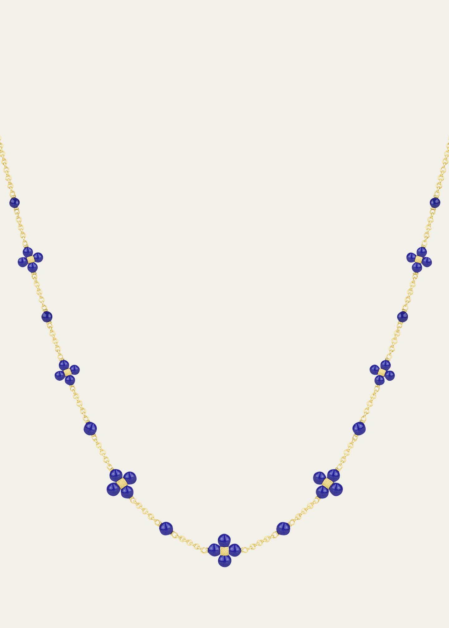 Paul Morelli 18K Yellow Gold Lapis Lazuli Sequin Necklace, 18"