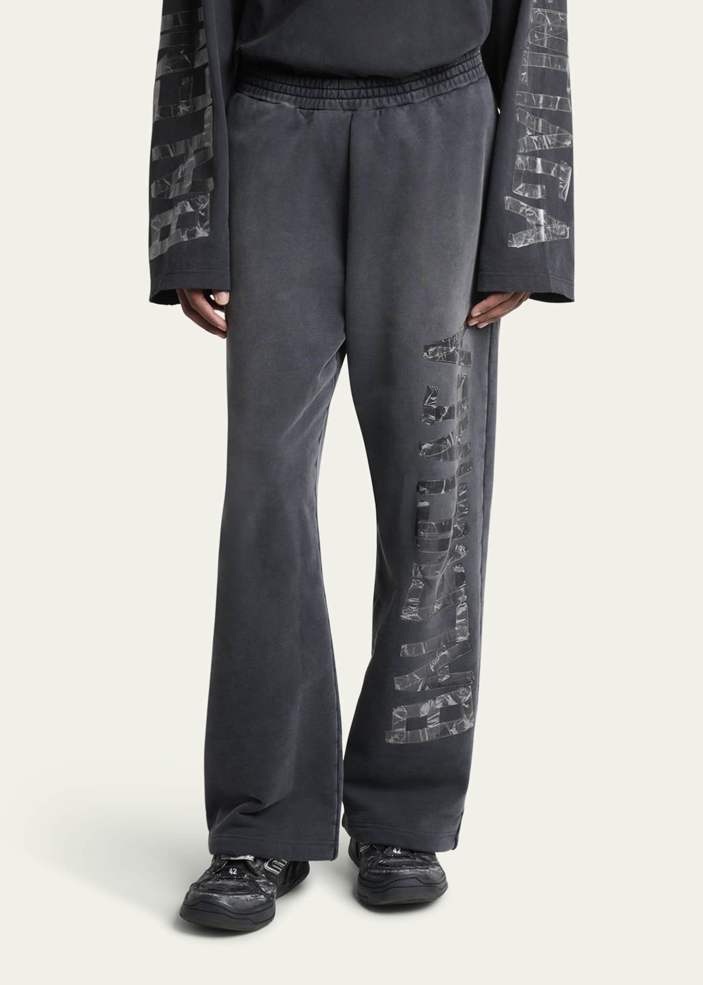 BALENCIAGA (バレンシアガ) PATCHED SWEAT PANT Balenciaga Patched Sweatpants | Saks Fifth Avenue