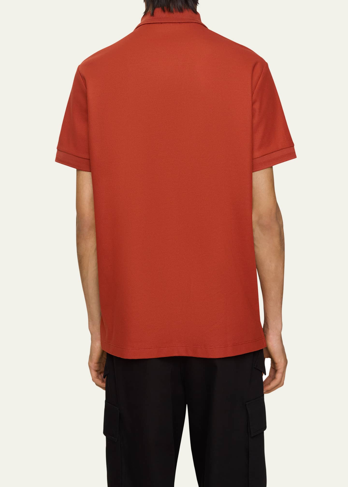 Burberry Men's Eddie Pique Check-Placket Polo Shirt - Bergdorf Goodman