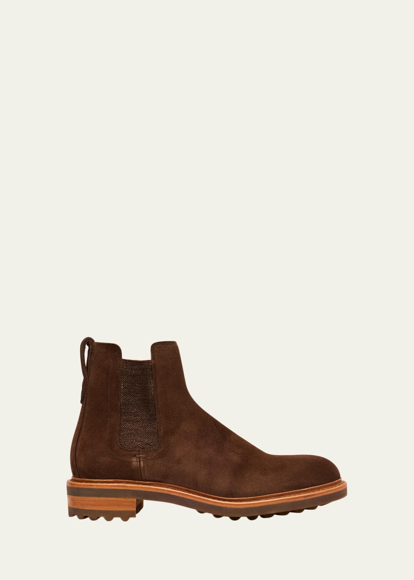Men’s Allen Edmonds Brown Suede Chelsea Boots Amazon.com | Allen Edmonds Mens Discoverychl Oxford  main image 3