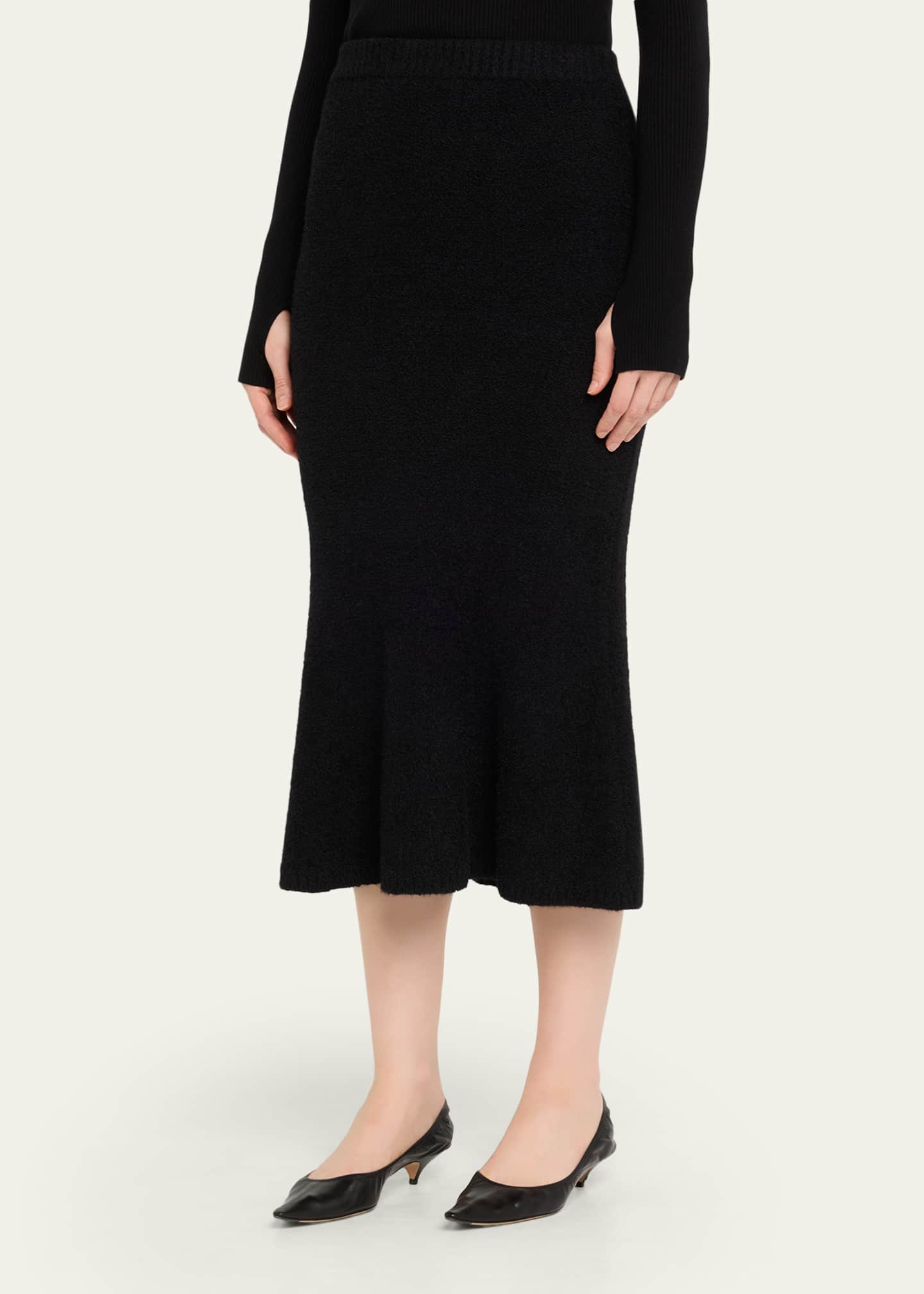 Salem Knit Flare Midi Skirt