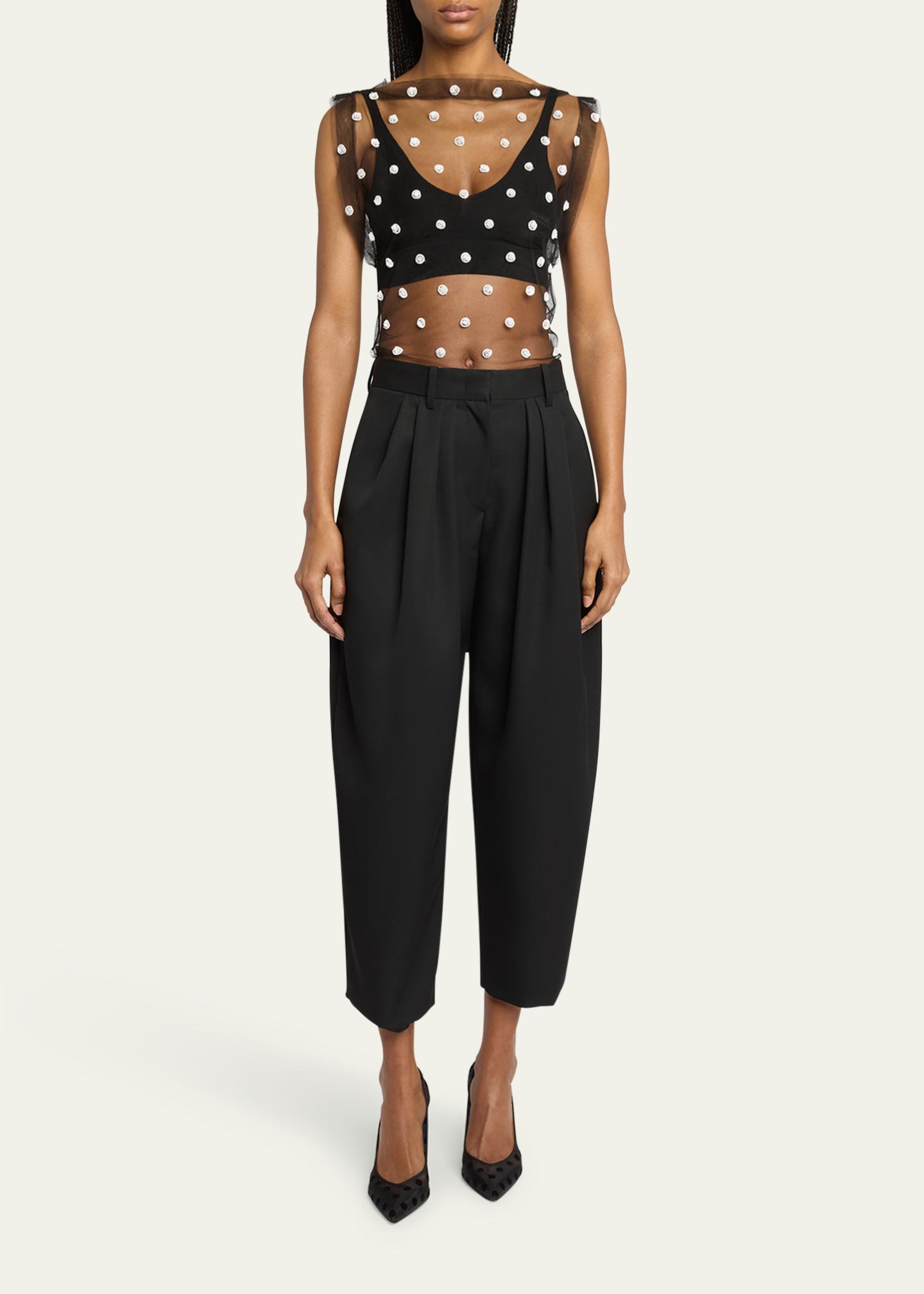 Isabel Marant Janice Pleated Wool Pants - Bergdorf Goodman