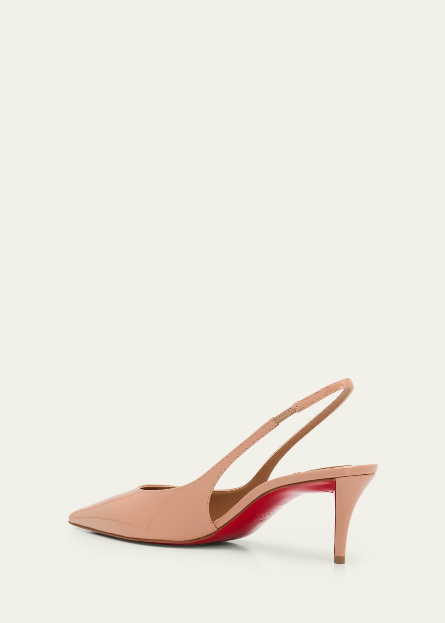Christian Louboutin 60mm Miss Z Patent Leather Slingback Pumps