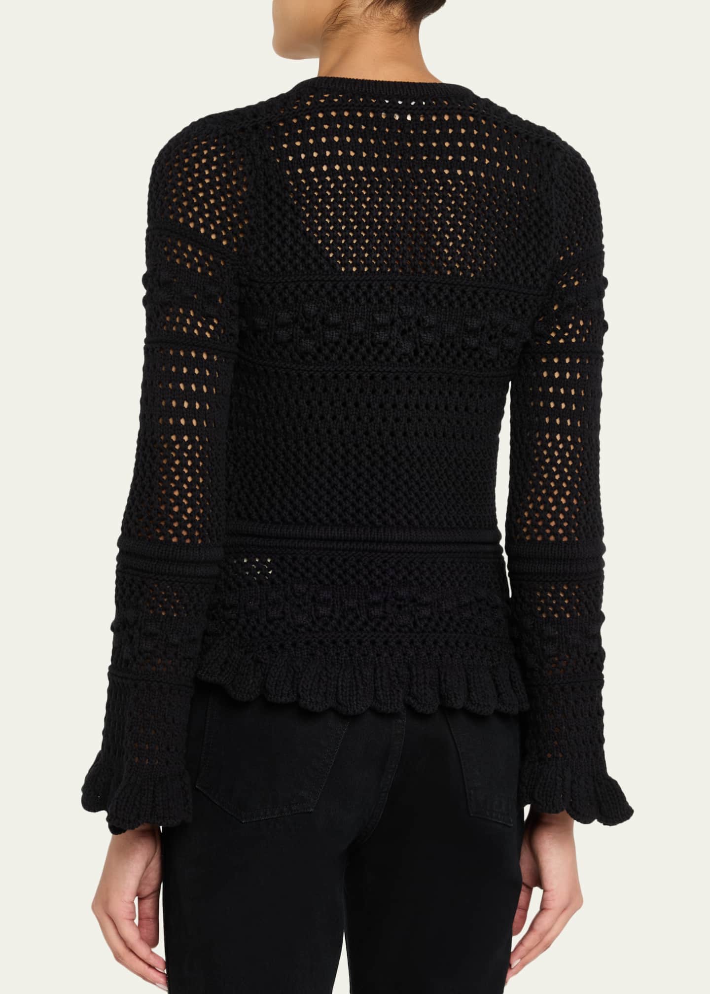 Kiva Ruffled Knit Cardigan