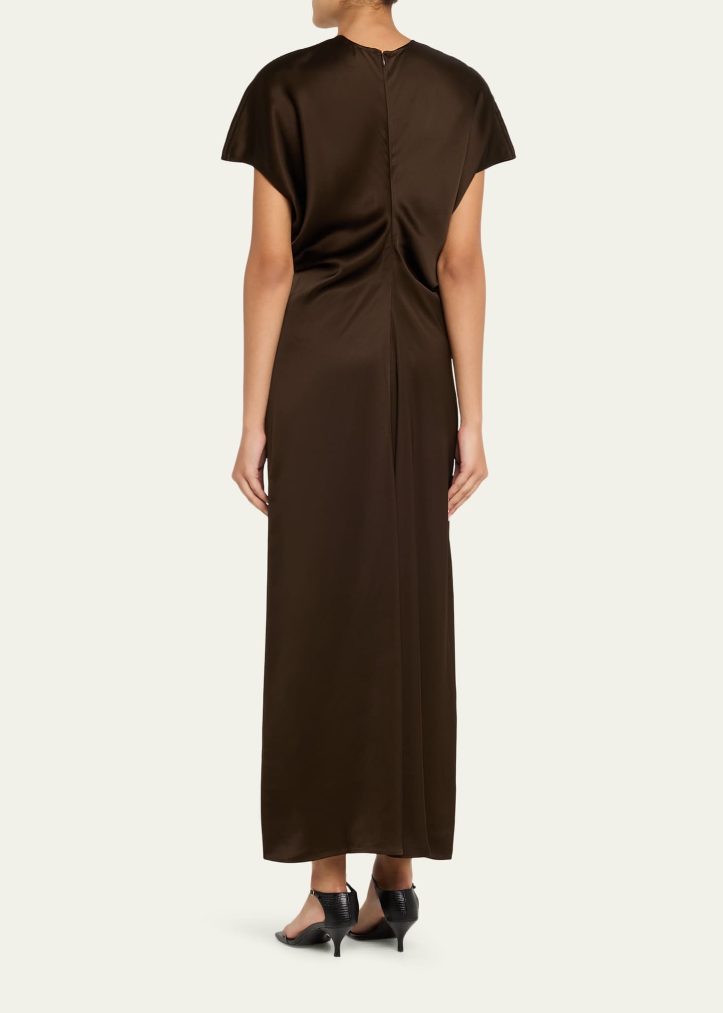 toteme satin dress Long satin dress white  TOTEME