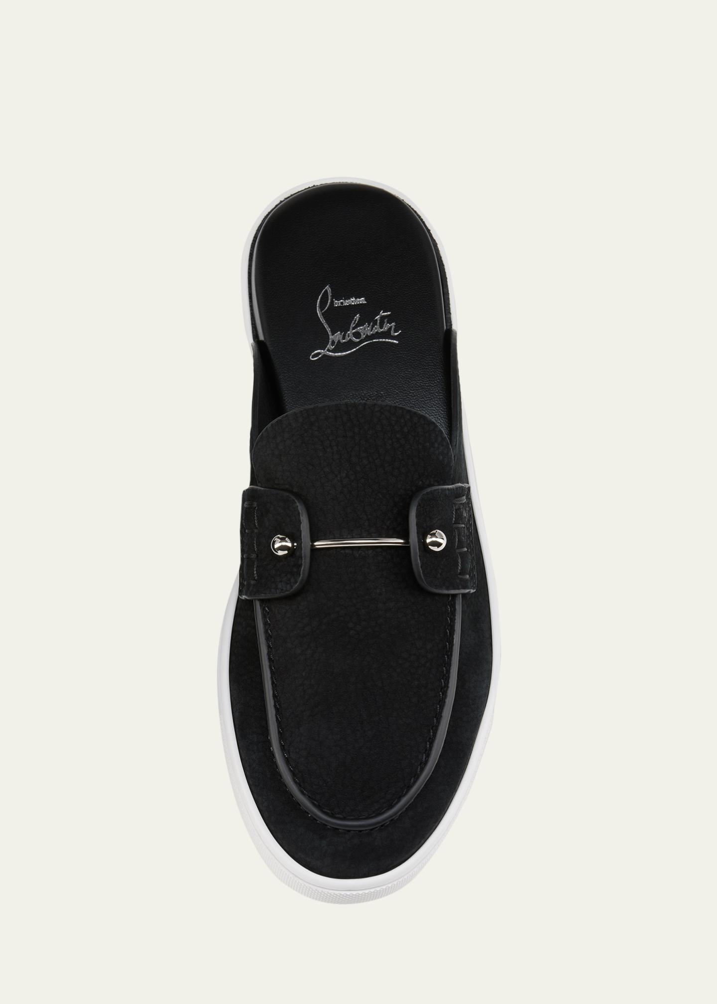 Christian Louboutin Chanme Donna Leather Boat Shoe Mules