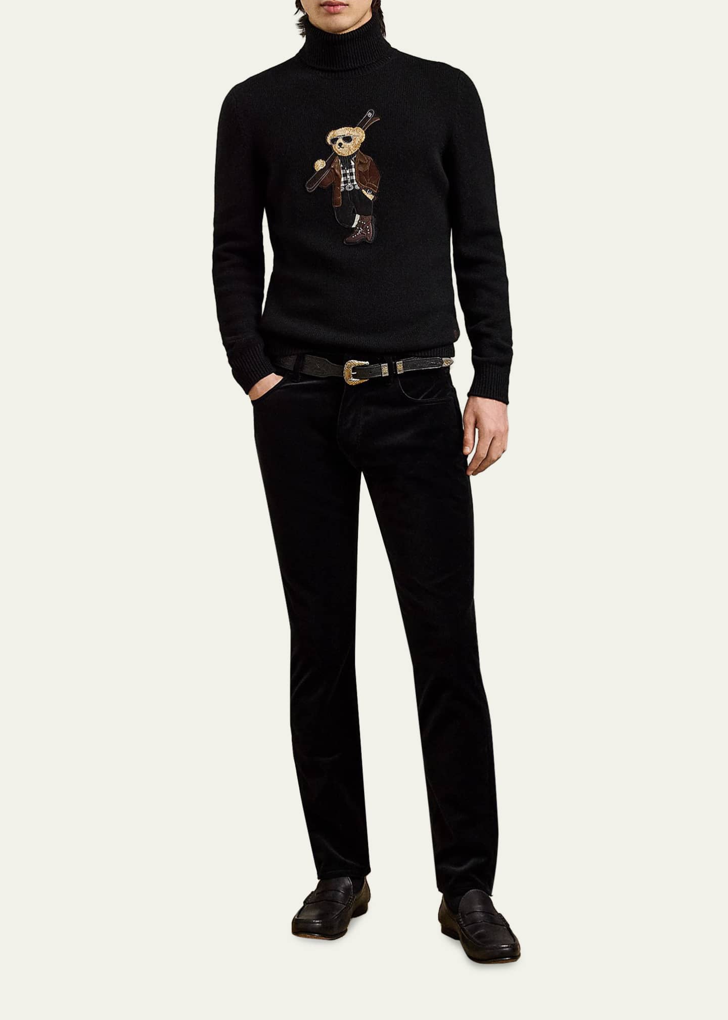 Ralph Lauren Purple Label Men's Cashmere Knit Ski Polar Bear