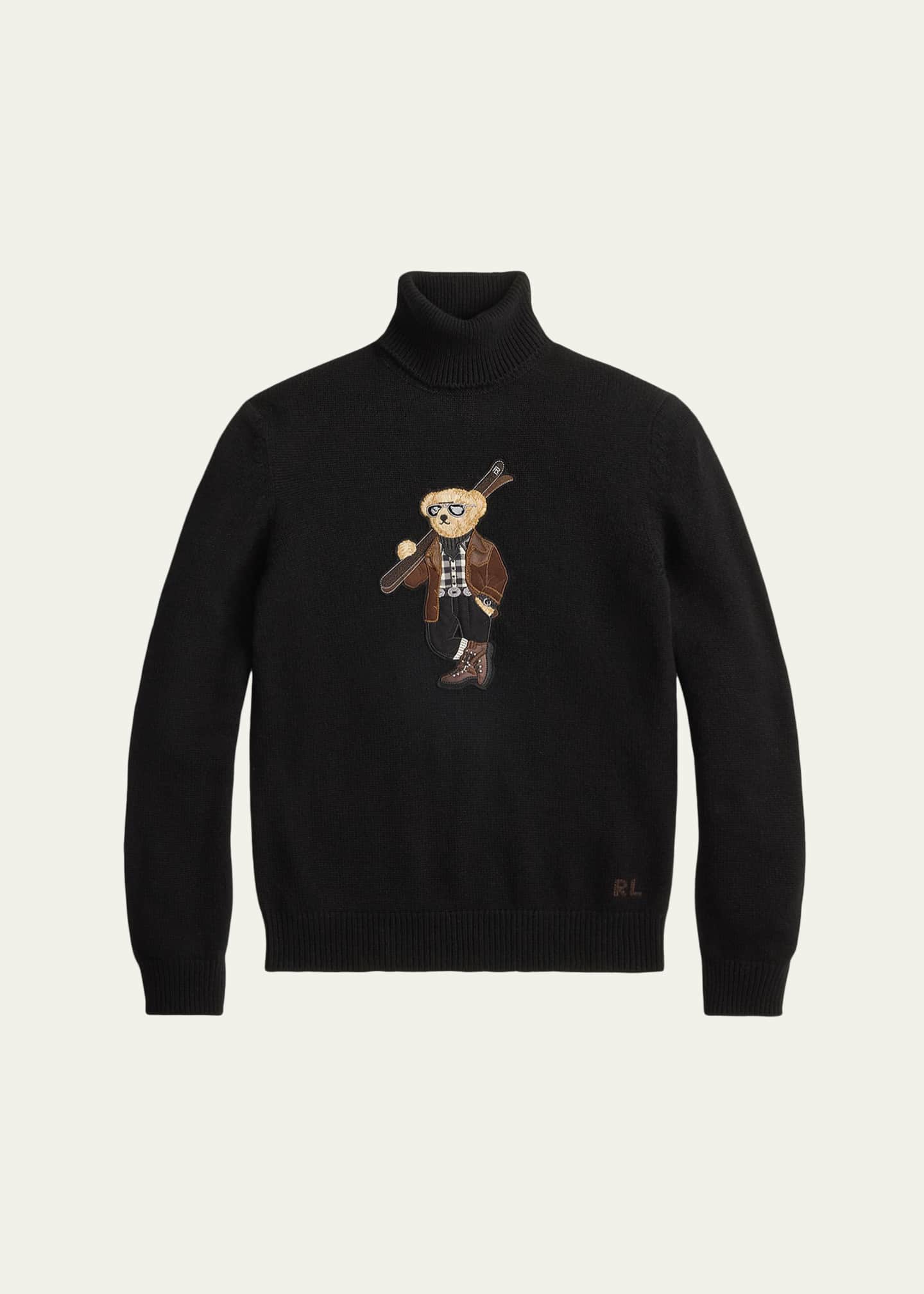 Ralph Lauren Purple Label Men's Cashmere Knit Ski Polar Bear