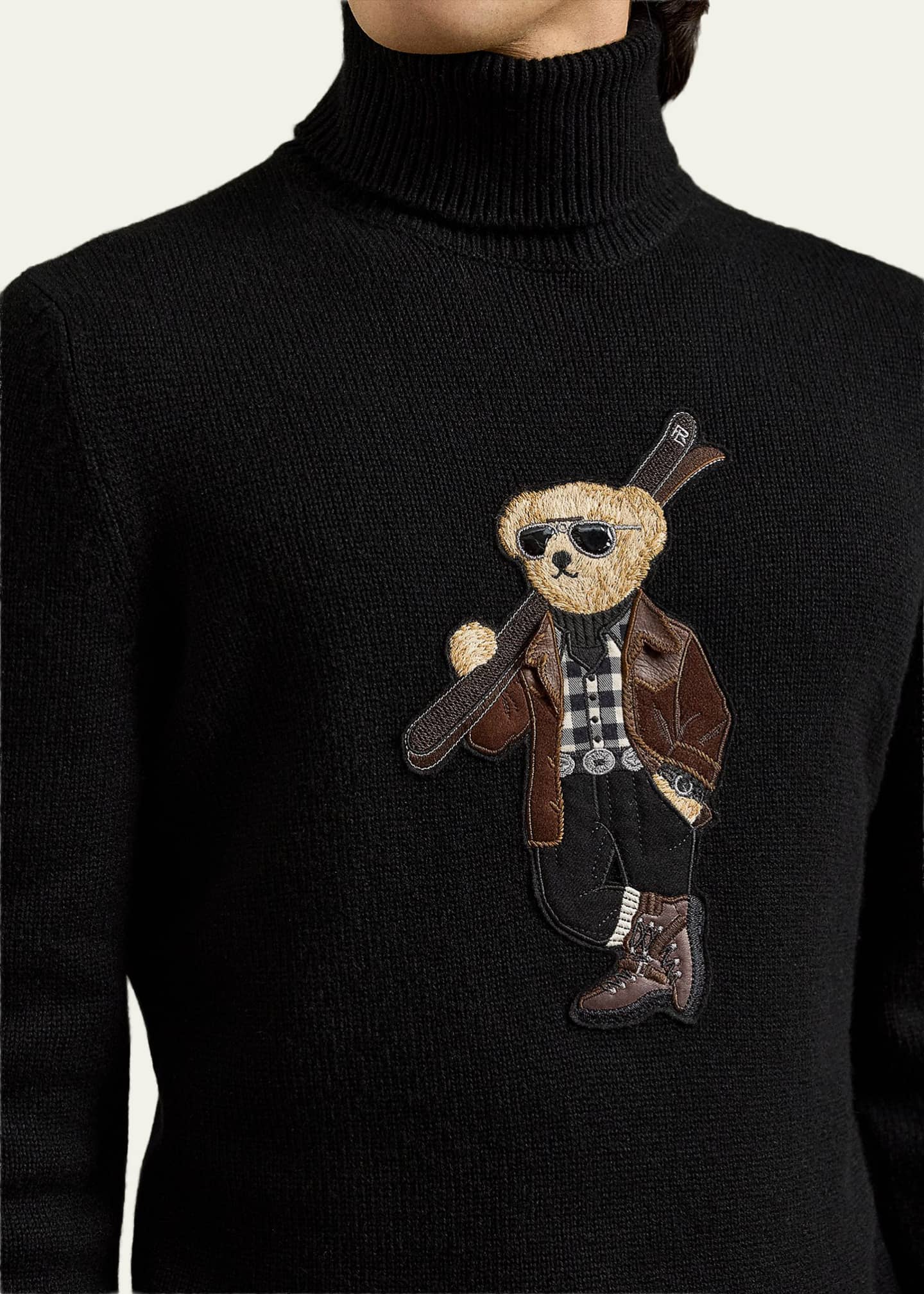 Ralph Lauren Purple Label Men's Cashmere Knit Ski Polar Bear