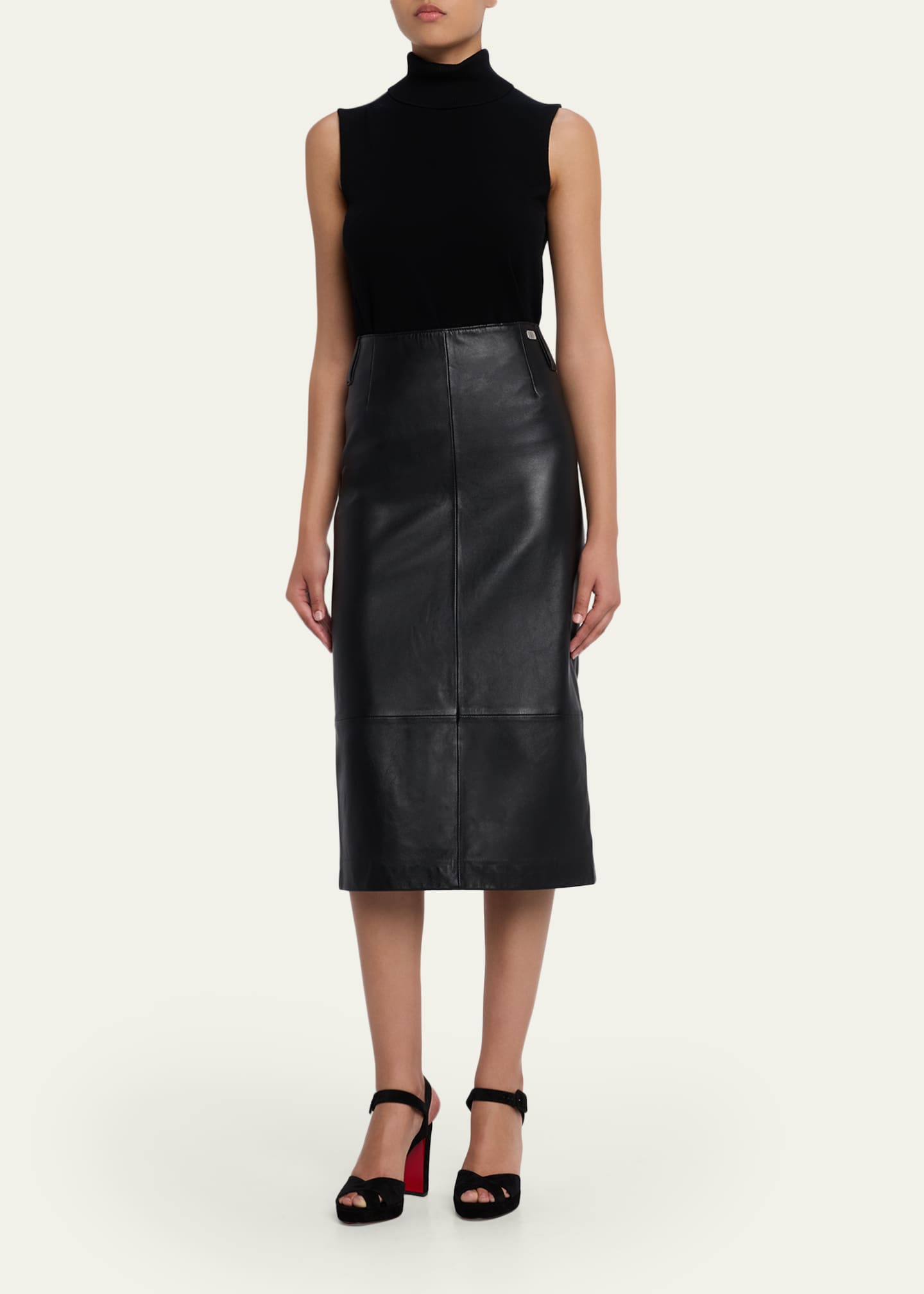 Christian Louboutin 100mm Cora Suede Platform Sandals - Bergdorf Goodman