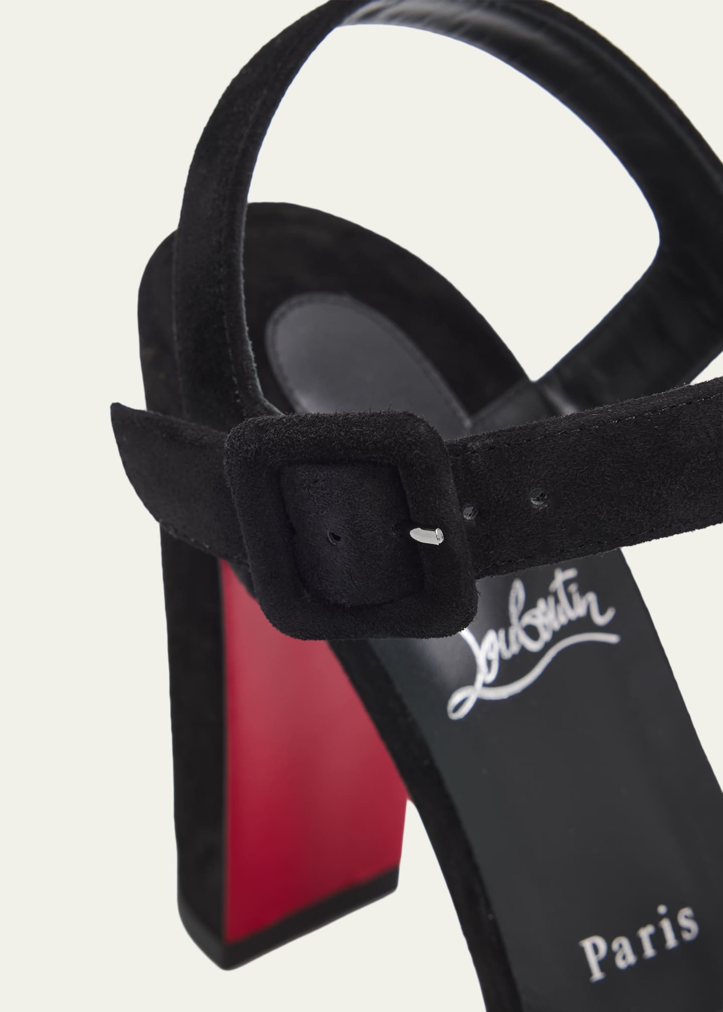 Christian Louboutin 100mm Cora Suede Platform Sandals - Bergdorf
