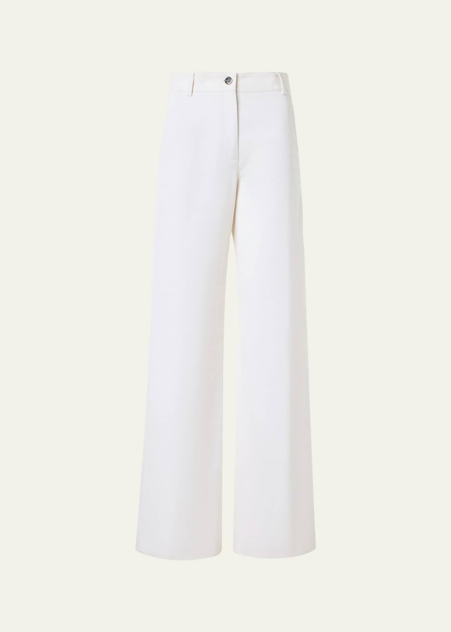 Akris Finnian Wide-Leg Denim Pants - Bergdorf Goodman