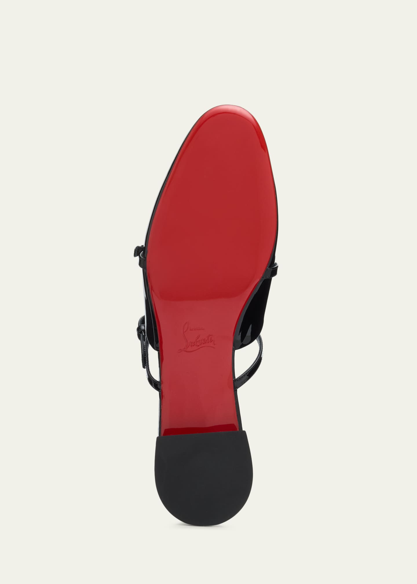 Christian Louboutin Jane Nina Patent Leather Mary Jane Mules