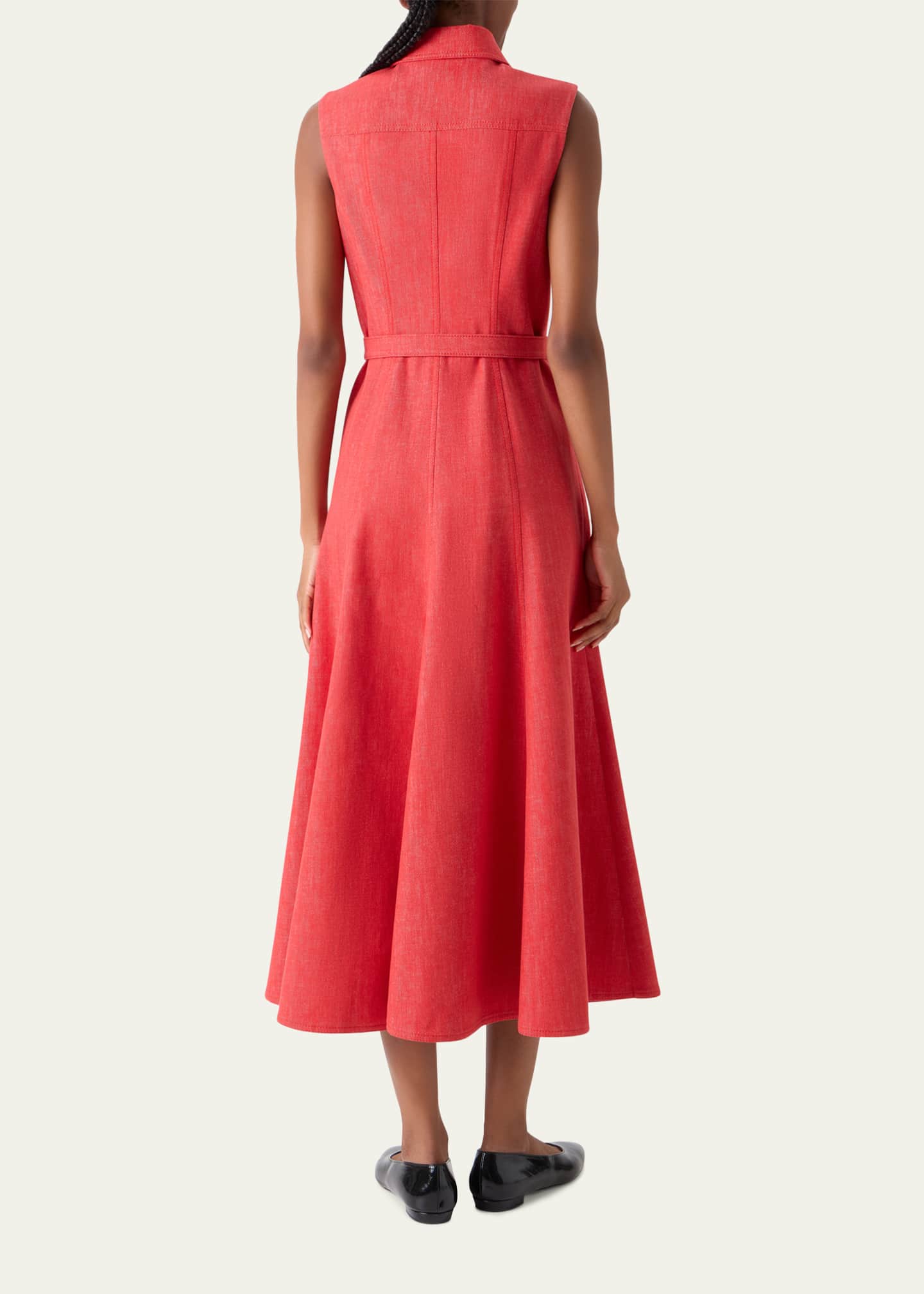 red midi flare dress Yolanda Elegant Wine Red Sweetheart Midi Flare Dress L