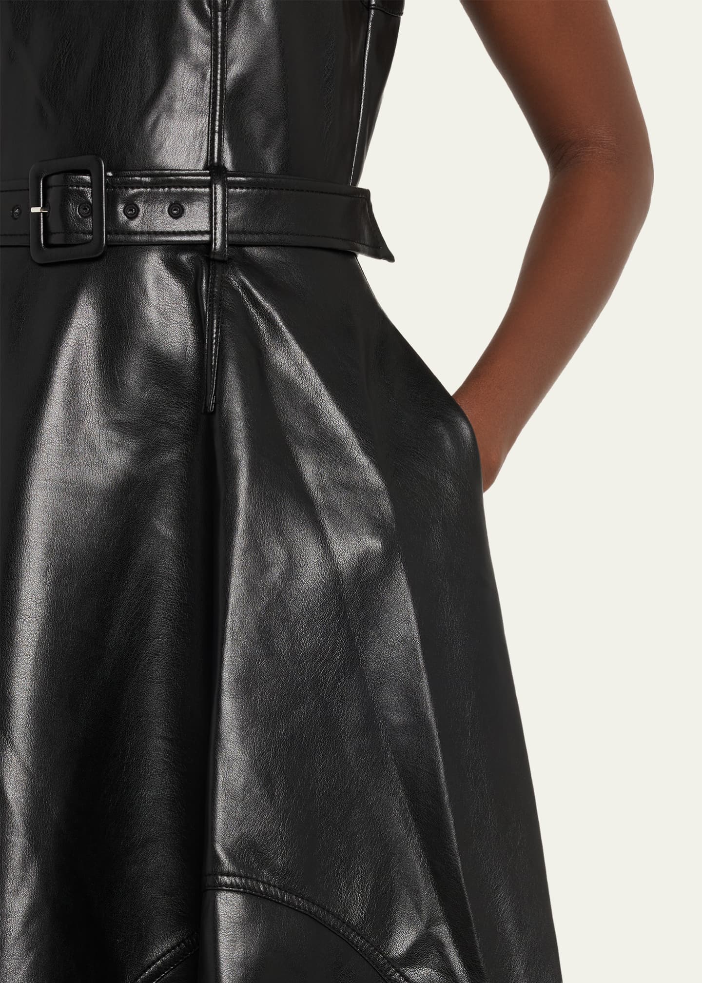 midi dress leather Xiomara Bodycon Faux Leather Midi Dress – VICI