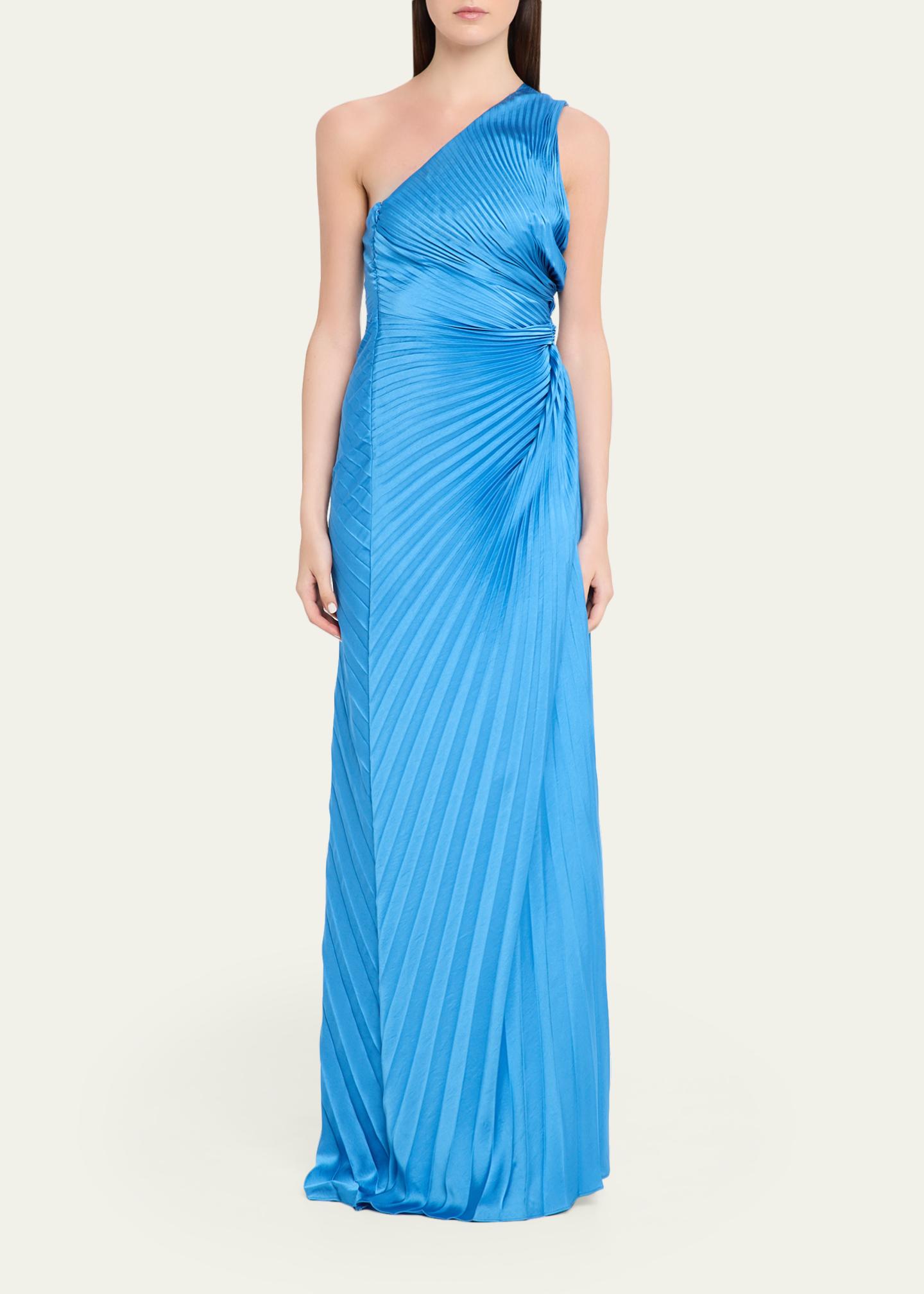 A.L.C. Lara Pleated Satin Gown - Bergdorf Goodman