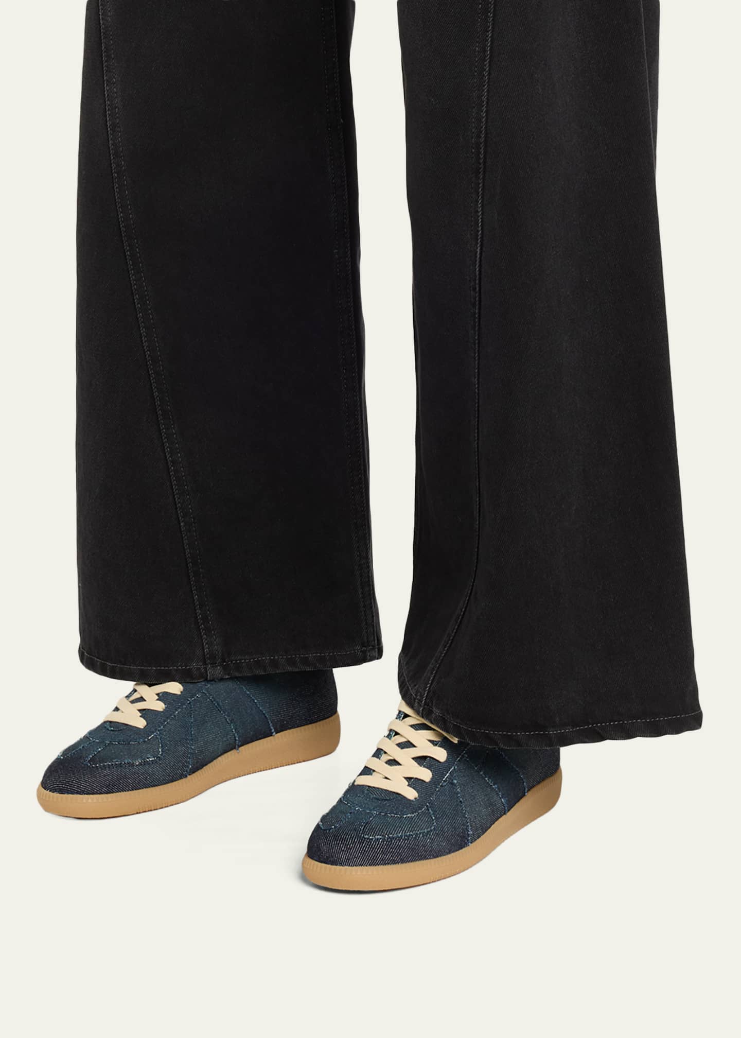 Maison Margiela Replica Denim T-Toe Low-Top Sneakers - Bergdorf