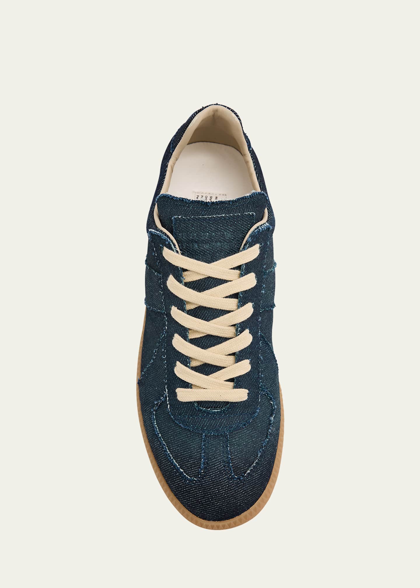Maison Margiela Replica Denim T-Toe Low-Top Sneakers - Bergdorf