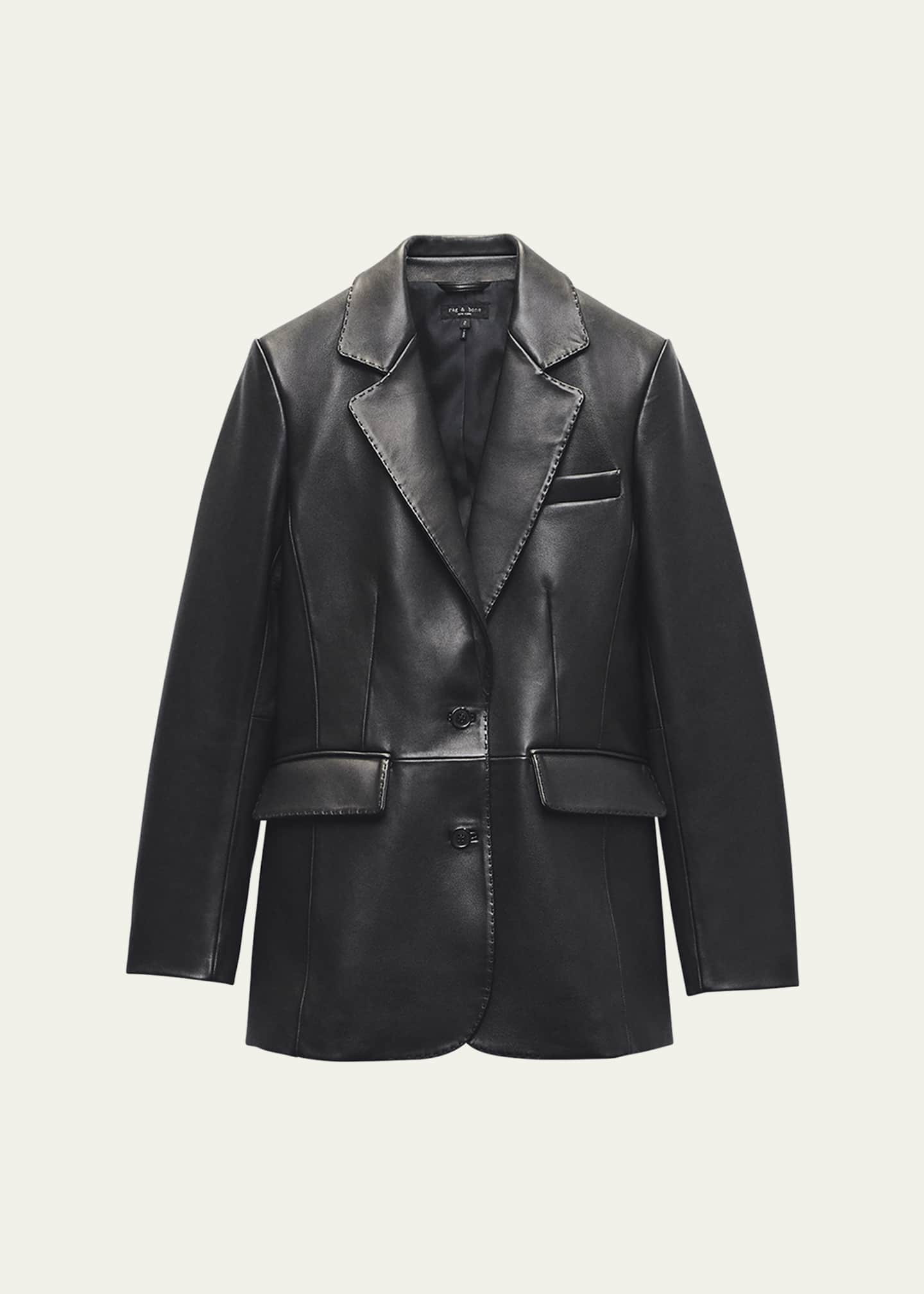 Rag & Bone Ash Leather Blazer - Bergdorf Goodman