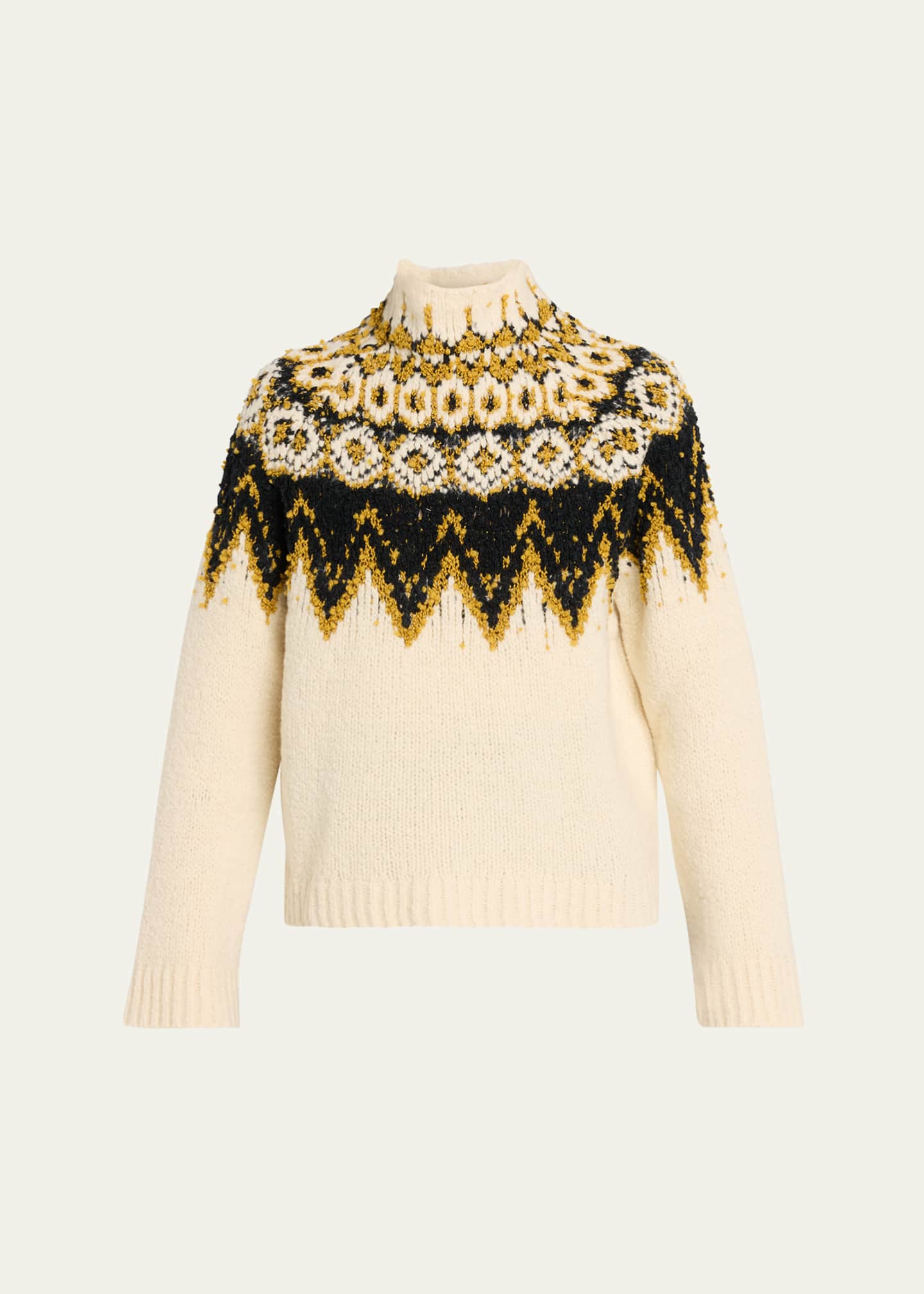 Proenza Schouler Lizzy Fairisle Turtleneck Sweater - Bergdorf Goodman