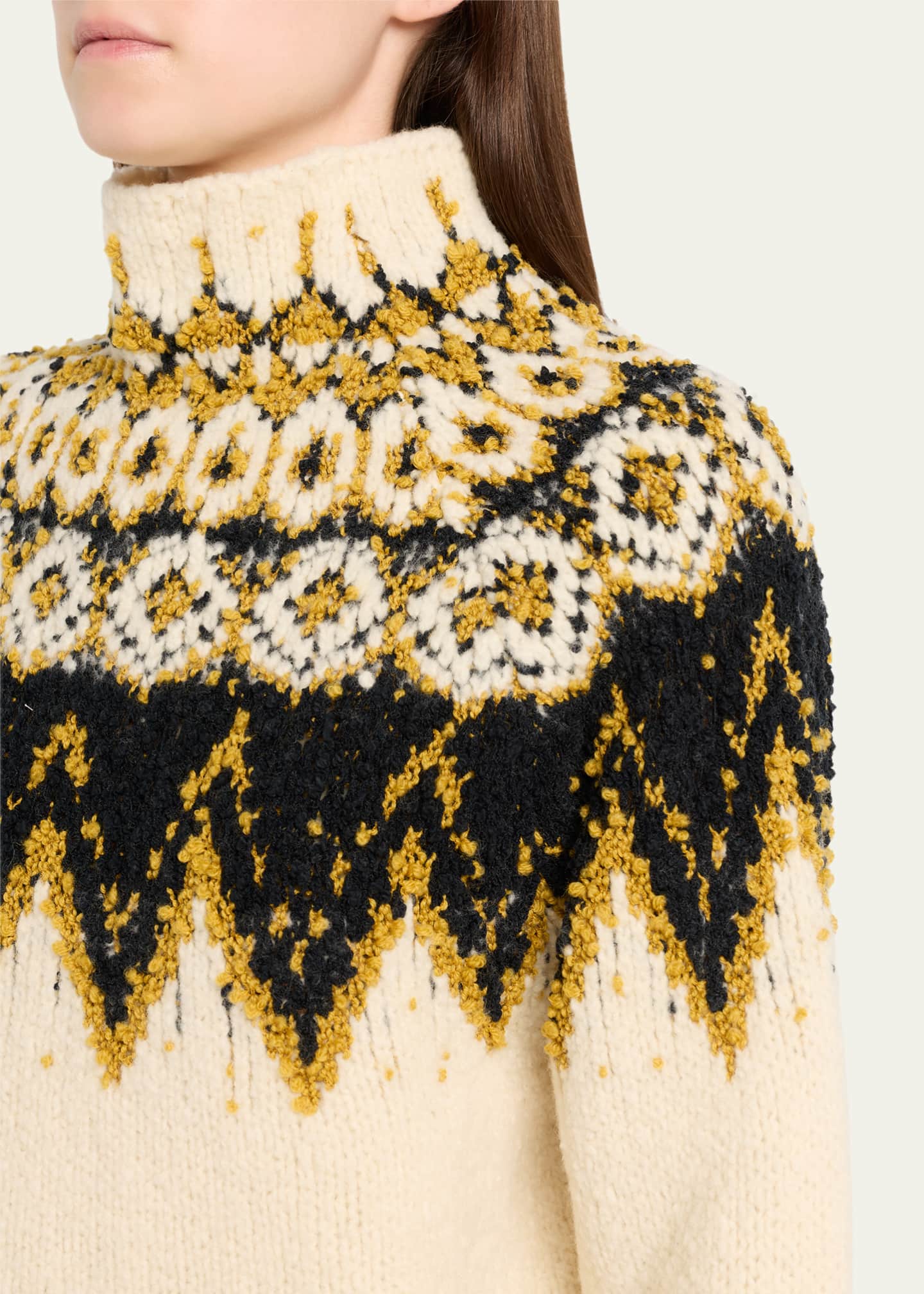 Proenza Schouler Lizzy Fairisle Turtleneck Sweater - Bergdorf Goodman