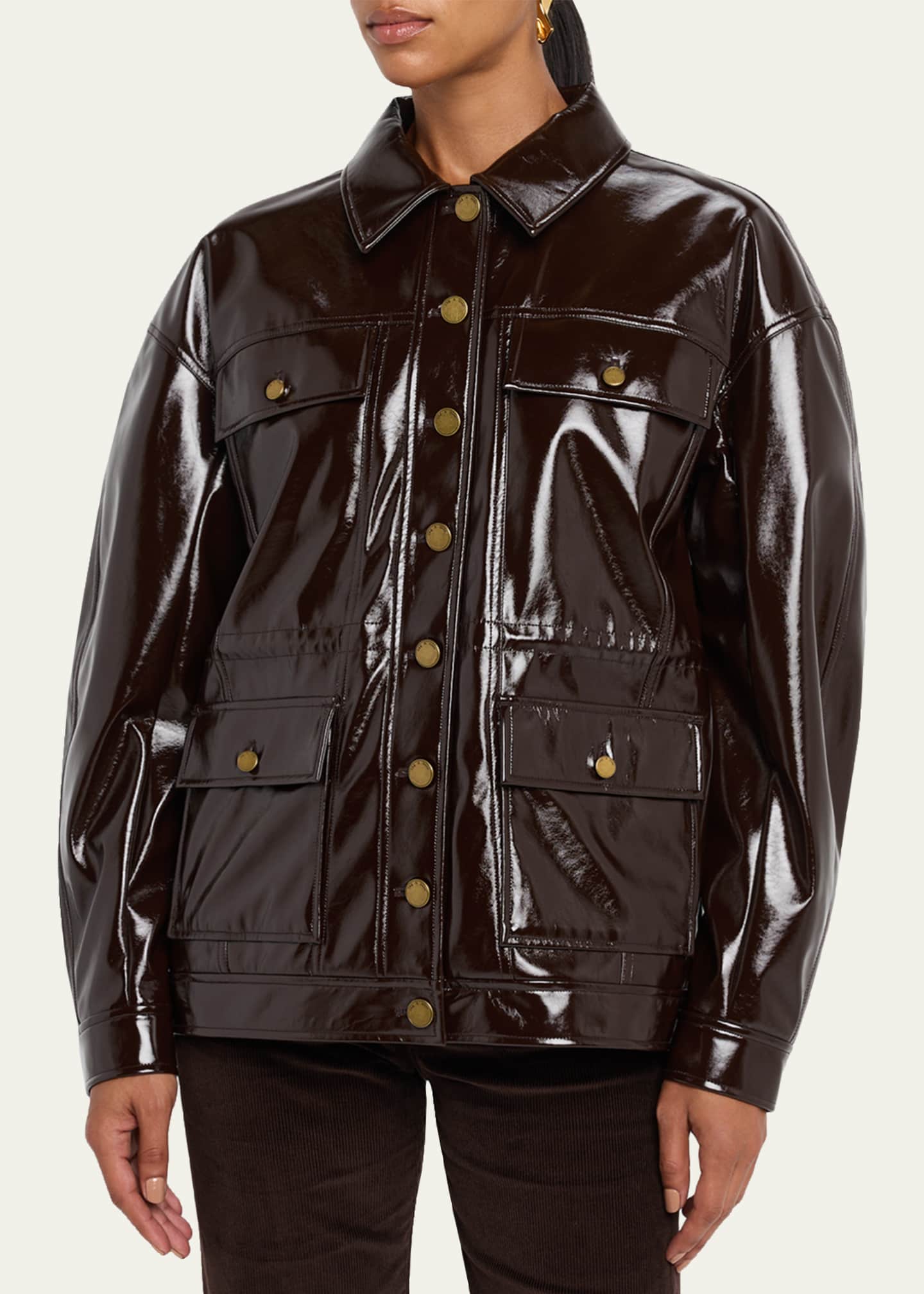 Rag & Bone Amy Faux Patent Leather Jacket - Bergdorf Goodman