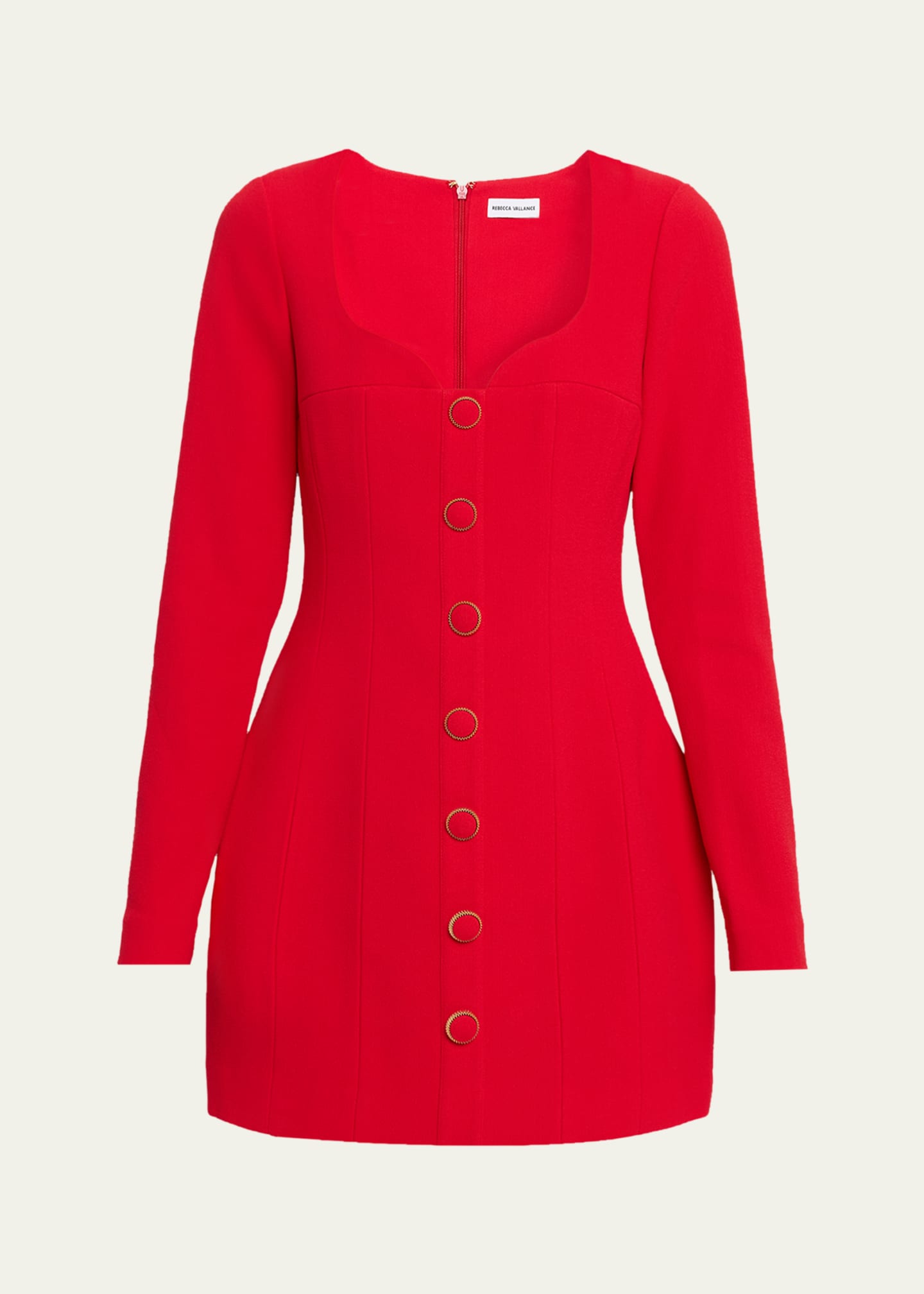 red rebecca vallance dress Rebecca Vallance Cameron Sweetheart Crepe Mini Dress, Red, Women's, 12, Cocktail & Party Wedding Guest Dresses Mini Dresses