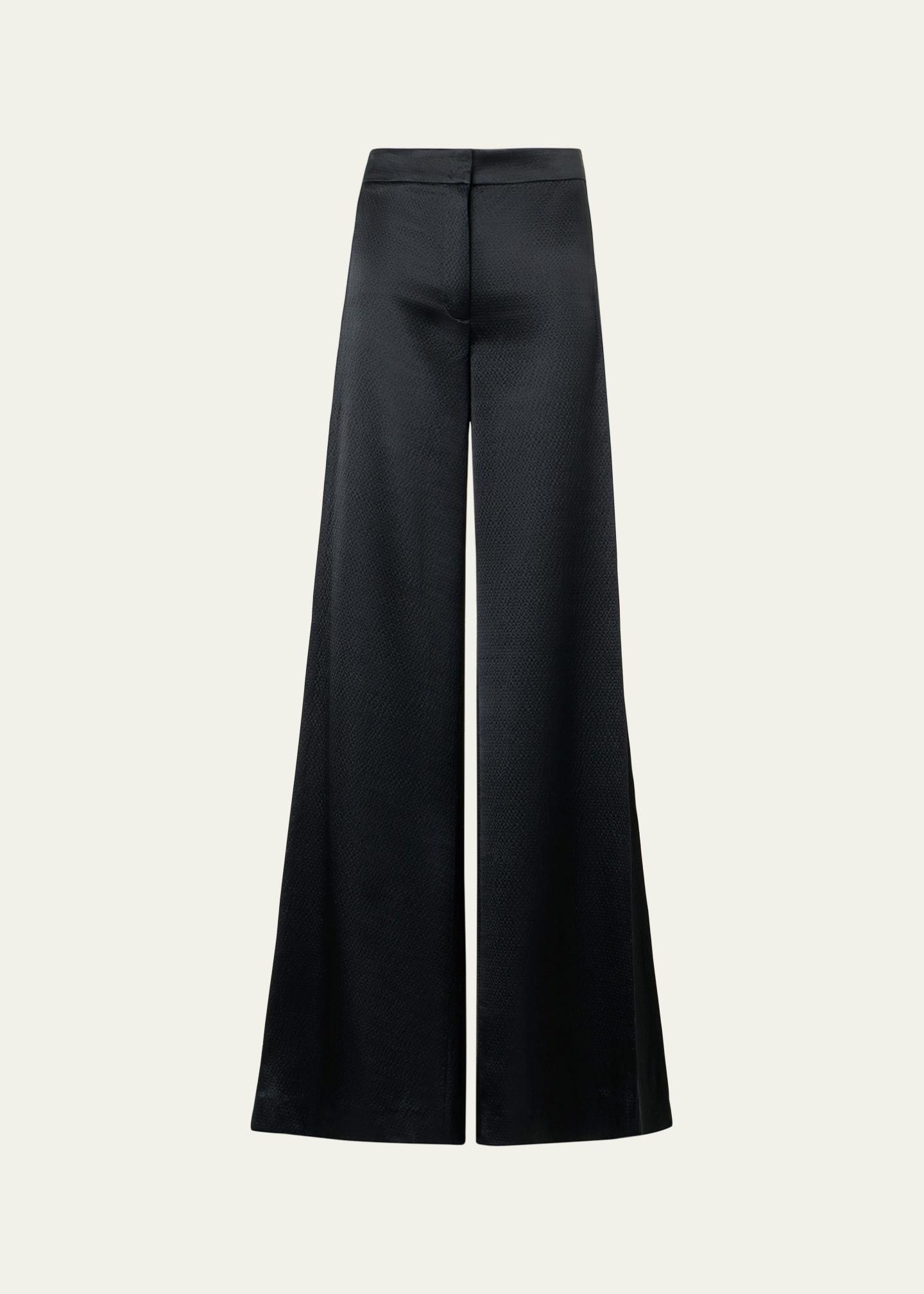 Akris Celeste Wool Silk Wide-Leg Pants - Bergdorf Goodman