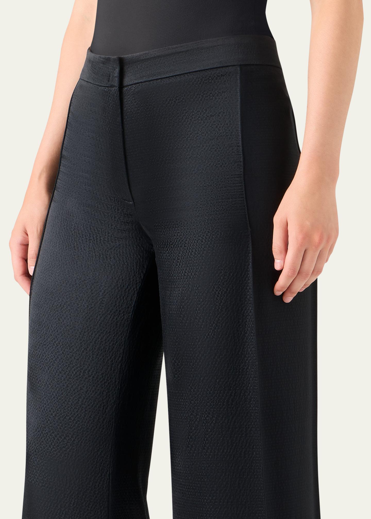 Akris Celeste Wool Silk Wide-Leg Pants - Bergdorf Goodman