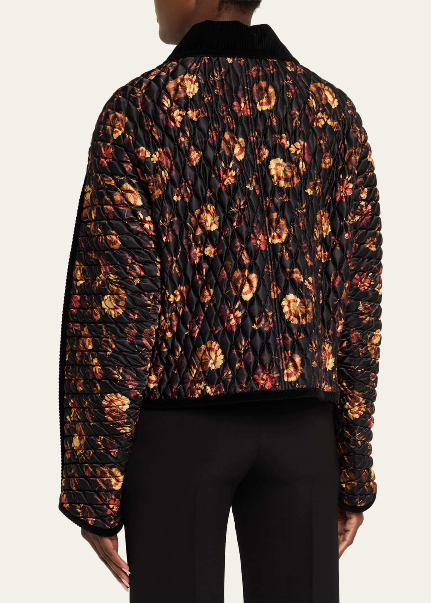 Burberry Floriston Corduroy-Trim Quilted Barn Jacket - Bergdorf