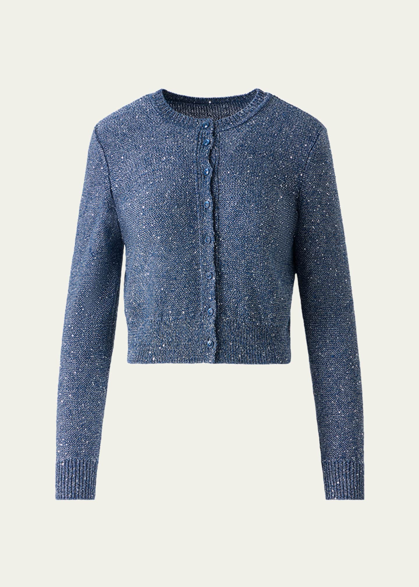 Akris Knit Cardigan with Sequins - Bergdorf Goodman