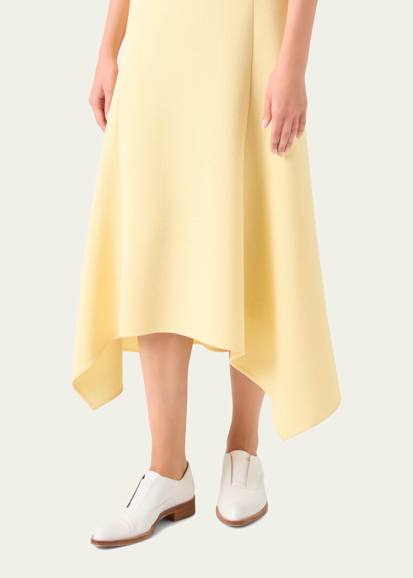 slim fit dress slacks Women's Dillon Fit and Flare Square Neck Organza Midi Dress XS/S/M/L/XL/Customize Light Yellow Mean Blvd, Light Yellow / Xs main image 1