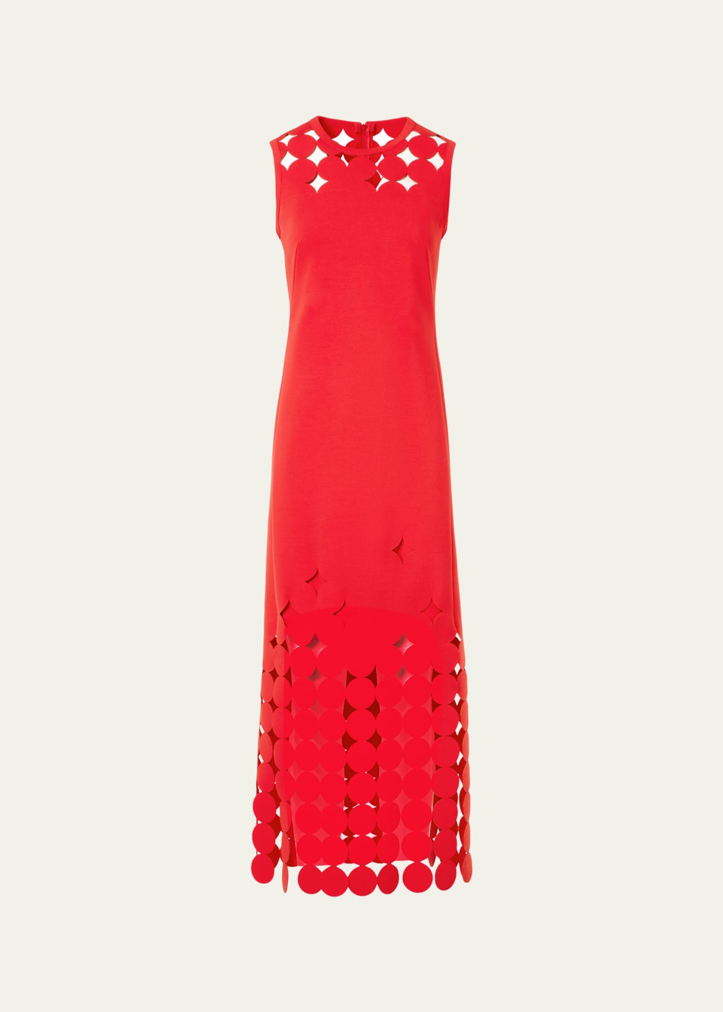 Akris punto Dot Cut-Out Jersey Sleeveless Midi Dress - Bergdorf