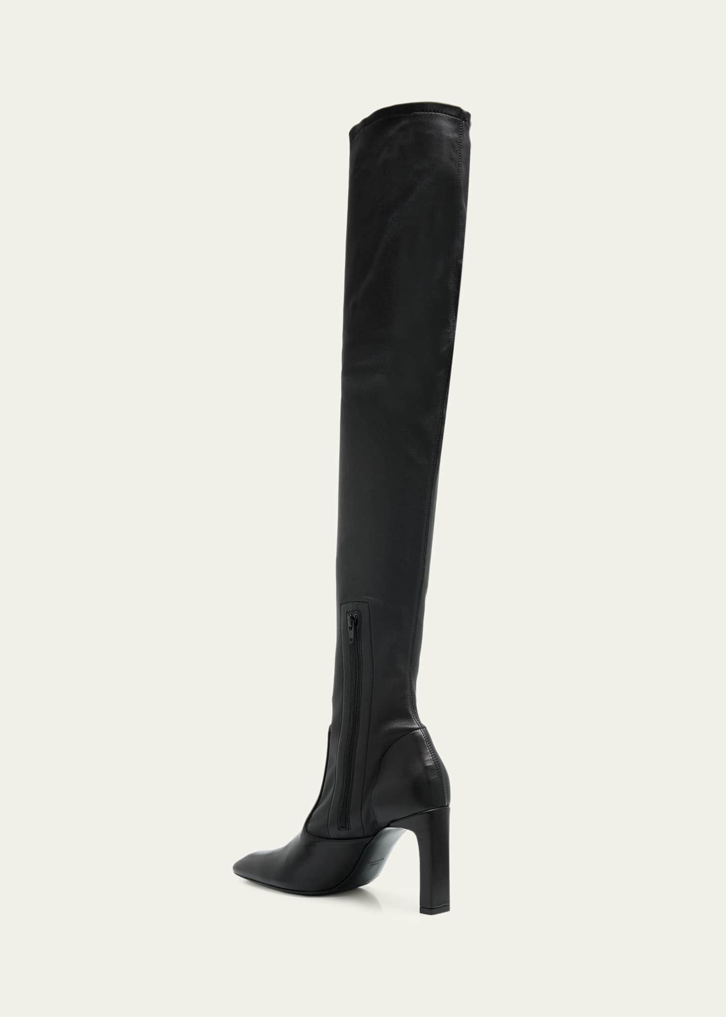 Nappa Leather Over-The-Knee Boots