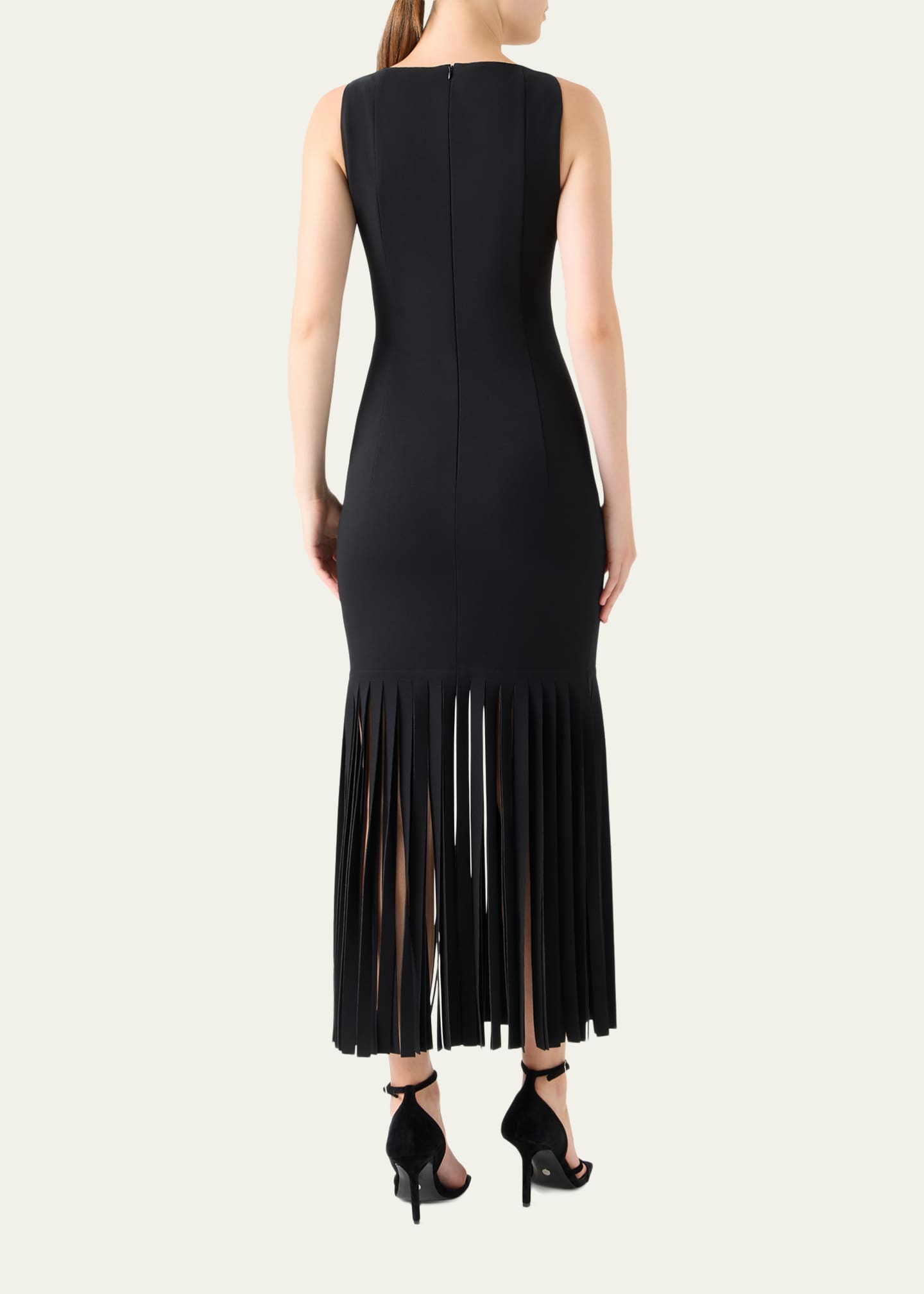 fringe hem maxi dress Red PrettyLittleThing Tie Back Loop Knit Fringe Hem Maxi Dress
