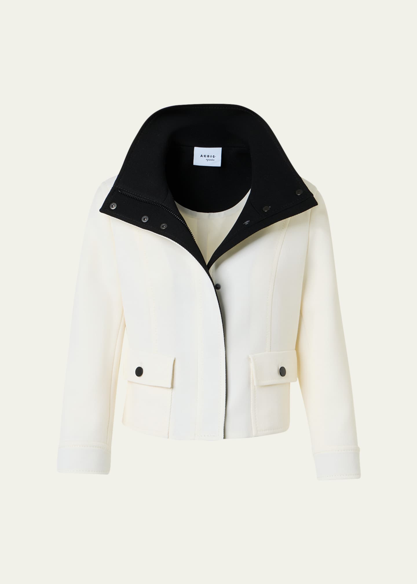 Akris punto Wool Tricotine Zip Jacket - Bergdorf Goodman