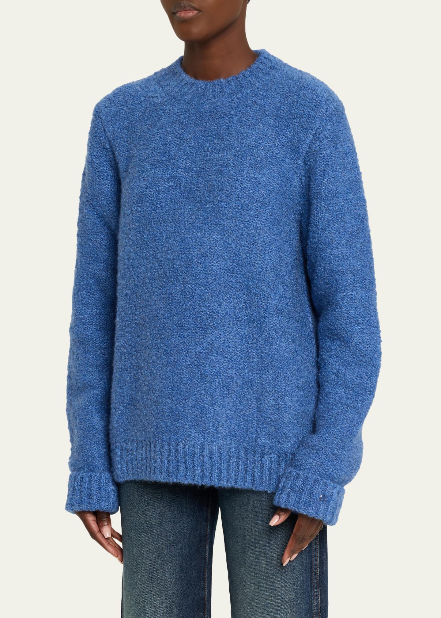 God's True Cashmere Cashmere Boucle Knit Crewneck Sweater - Bergdorf ...