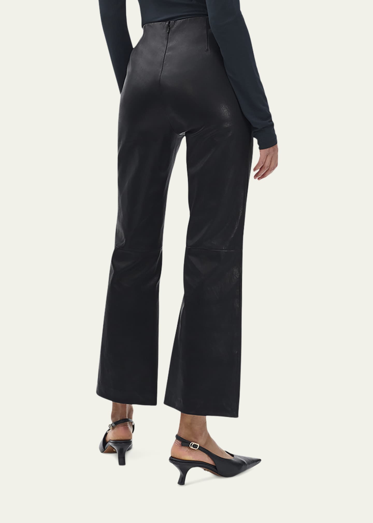 Rag & Bone Irina Kick-Flare Leather Pants - Bergdorf Goodman