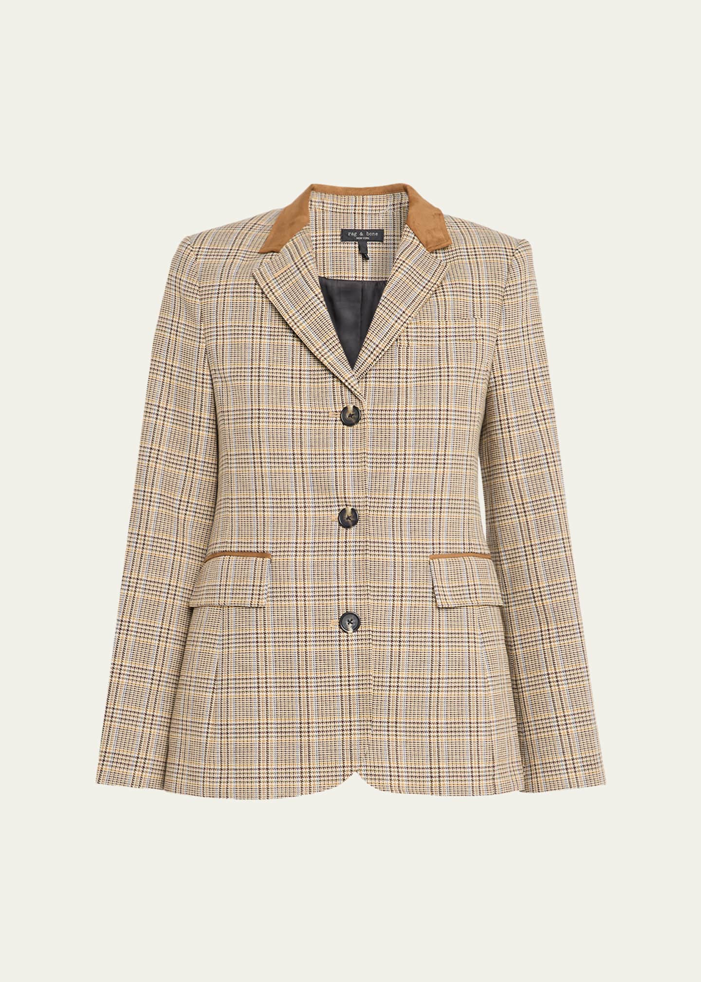 rag & bone
 Elle Houndstooth Blazer main image 0