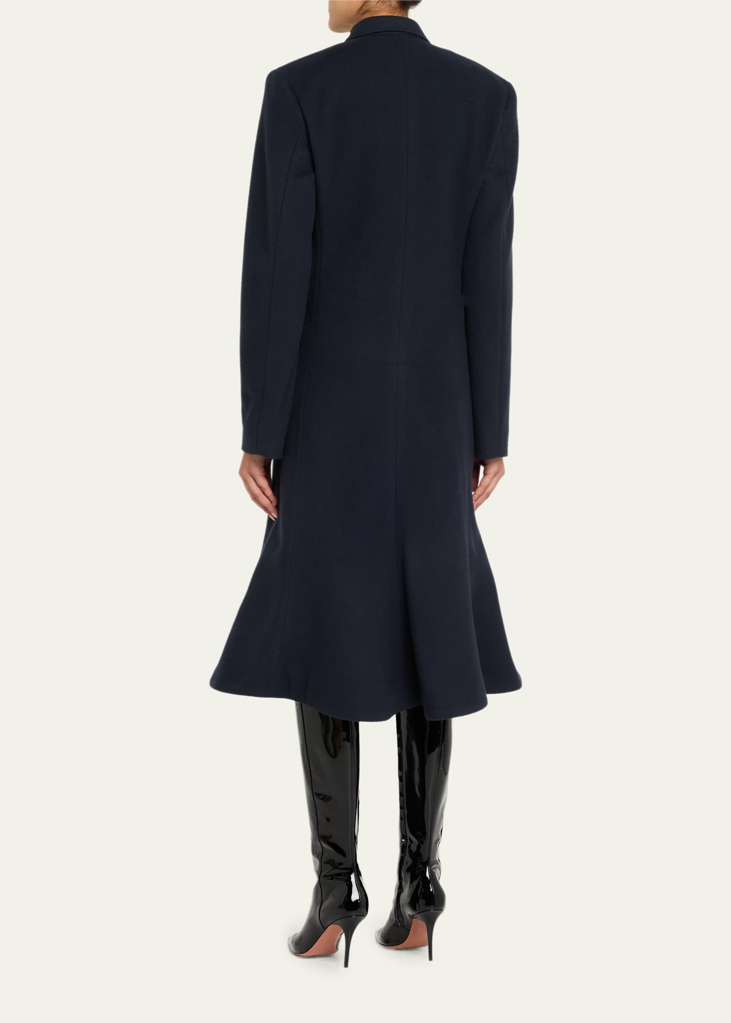 BALENCIAGA ブラック ダブルブレストコート 34 Balenciaga Double-Breasted Godet Midi Overcoat - Bergdorf Goodman