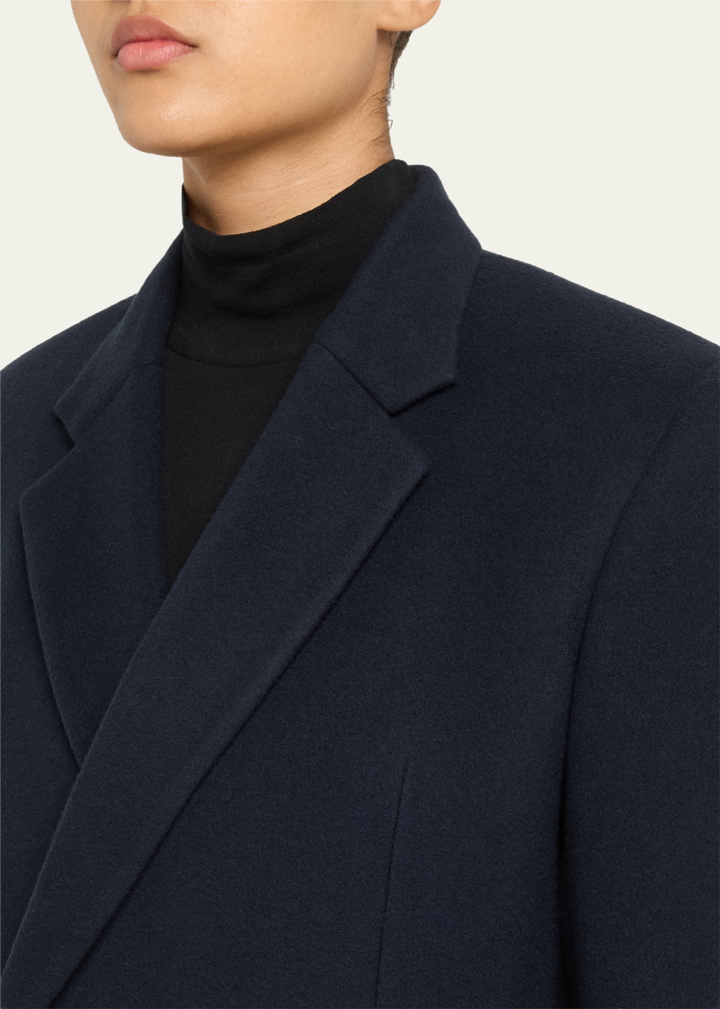 Balenciaga Double-Breasted Godet Midi Overcoat - Bergdorf Goodman