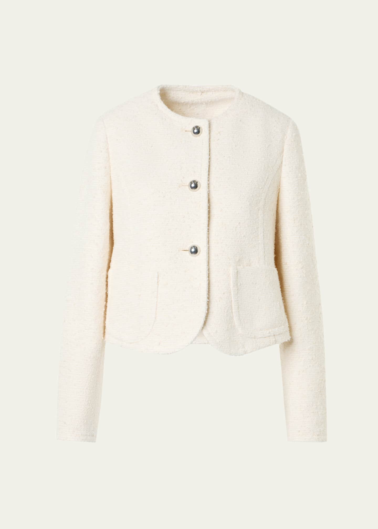 Akris punto Summer Boucle Single-Breasted Jacket - Bergdorf Goodman